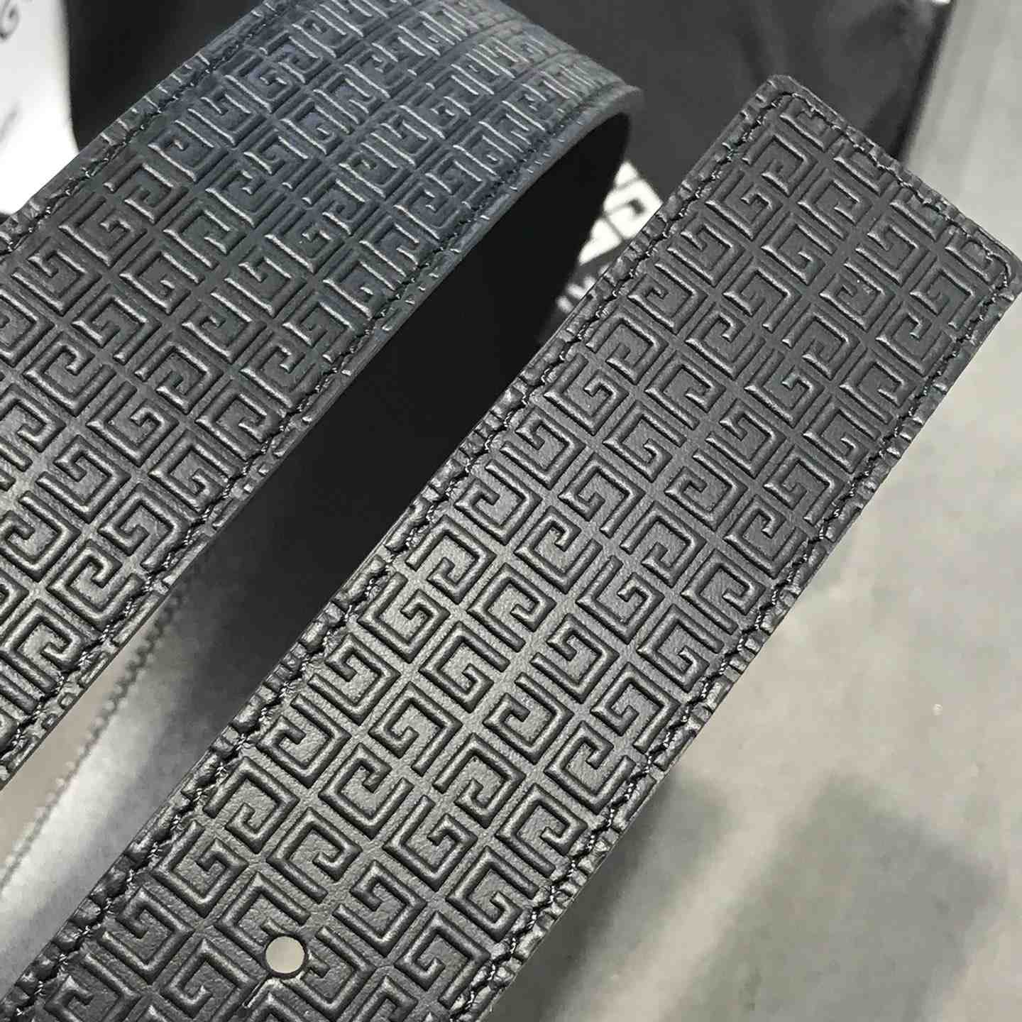 Givenchy 4G Reversible Belt In Leather And 4G Coated Canvas - 