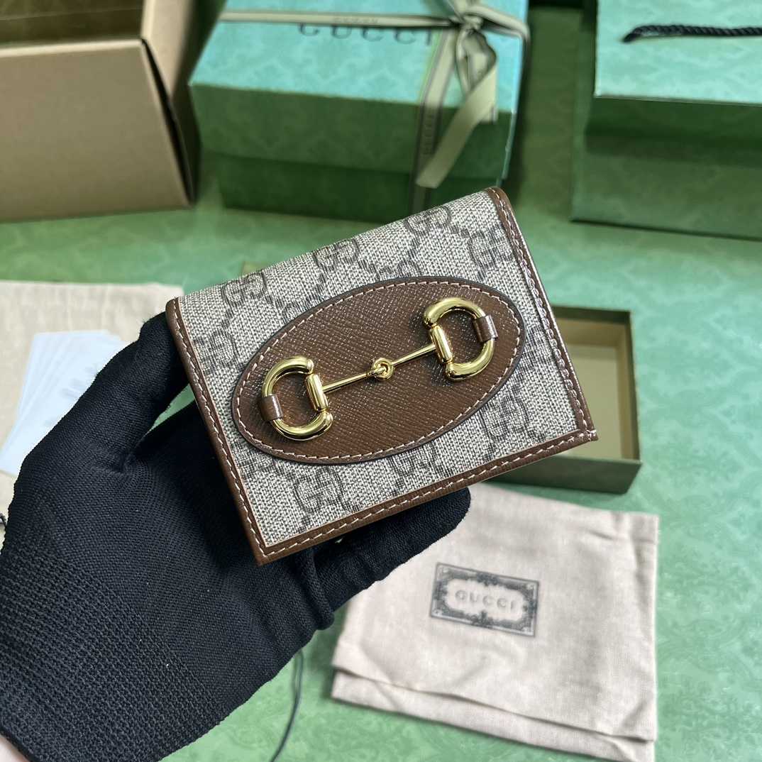 Gucci Horsebit 1955 Card Case Wallet - DesignerGu