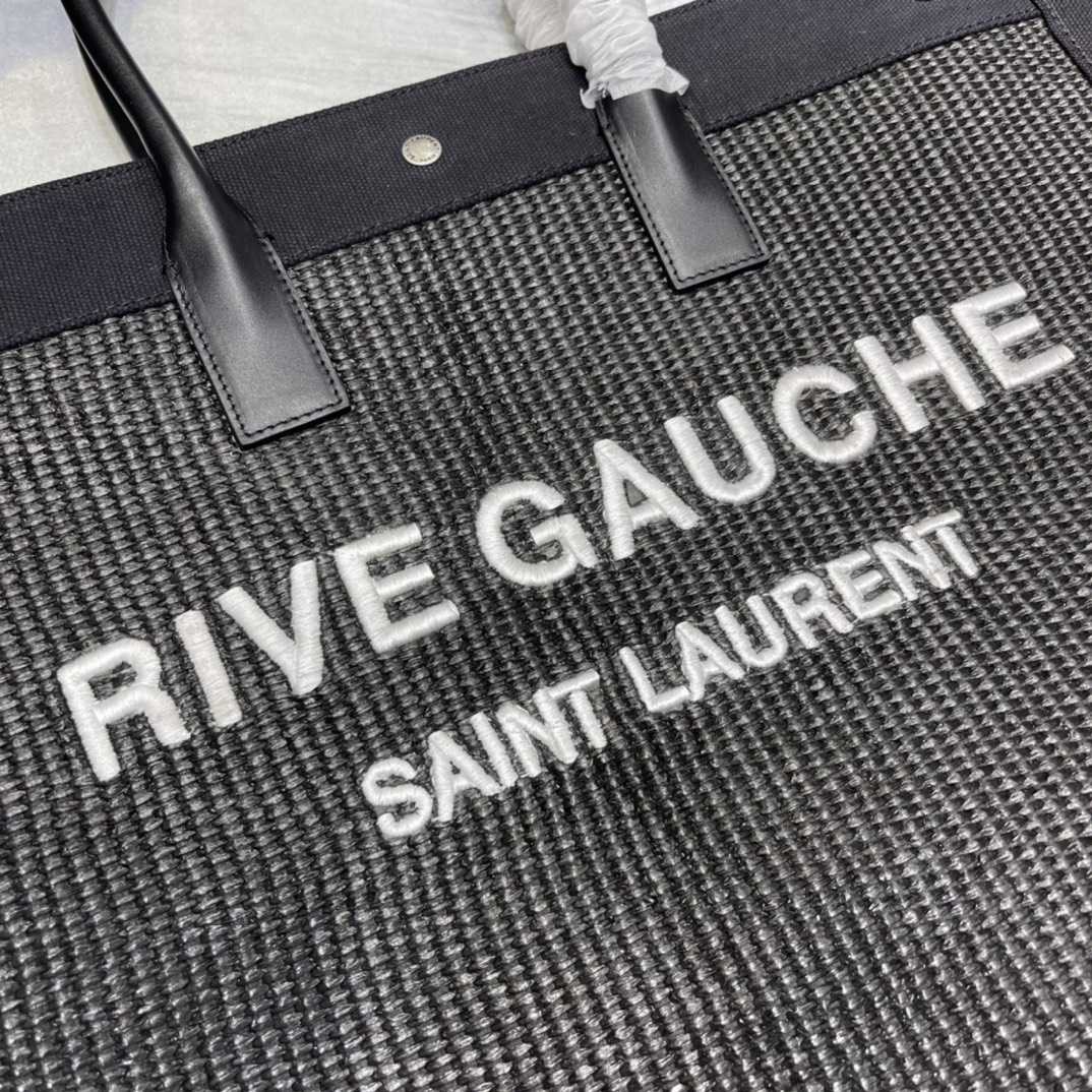 Saint Laurent Rive Gauche Woven Tote Bag   48×36×16cm - 