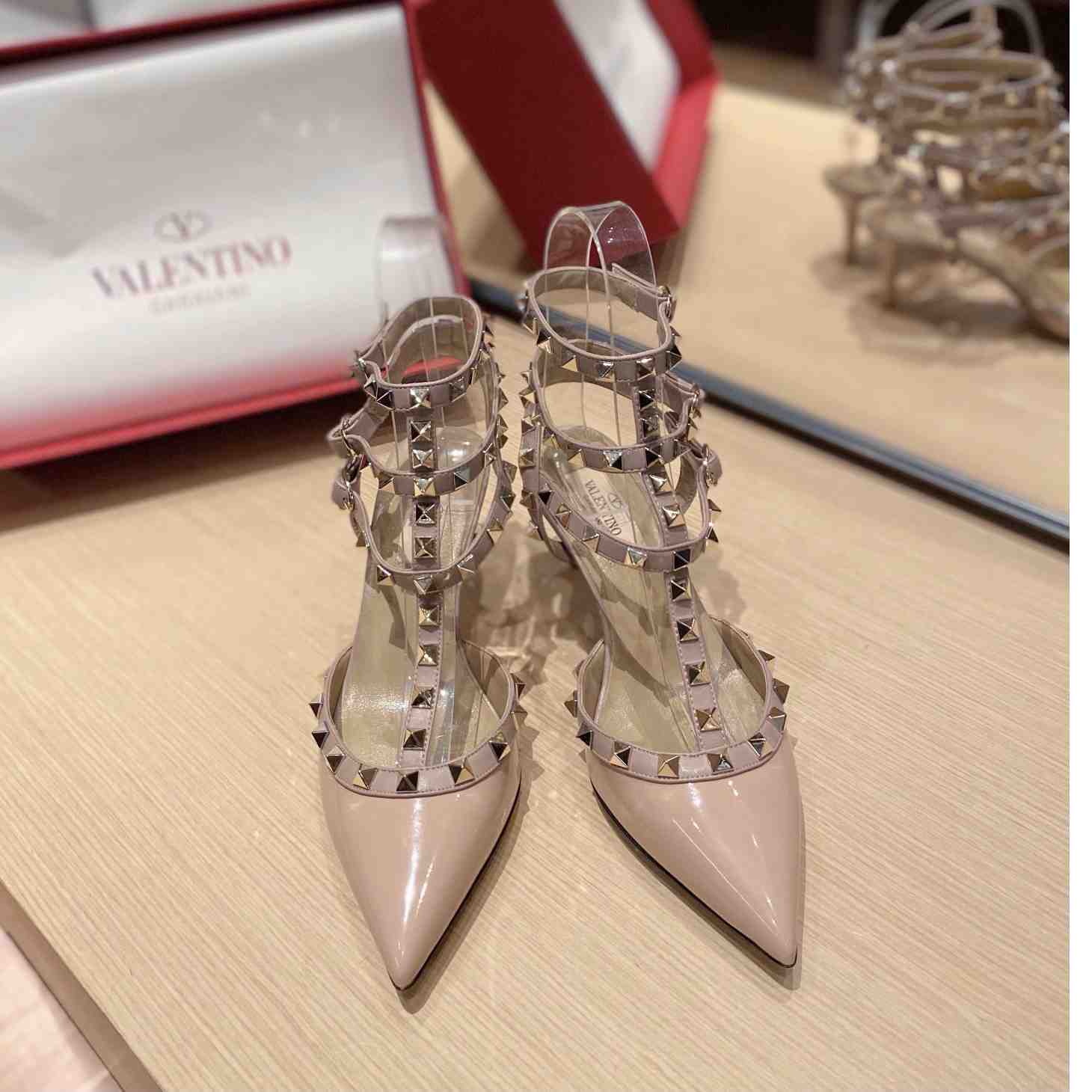 Valenti Garavani Rockstud 65mm Caged Pumps - 