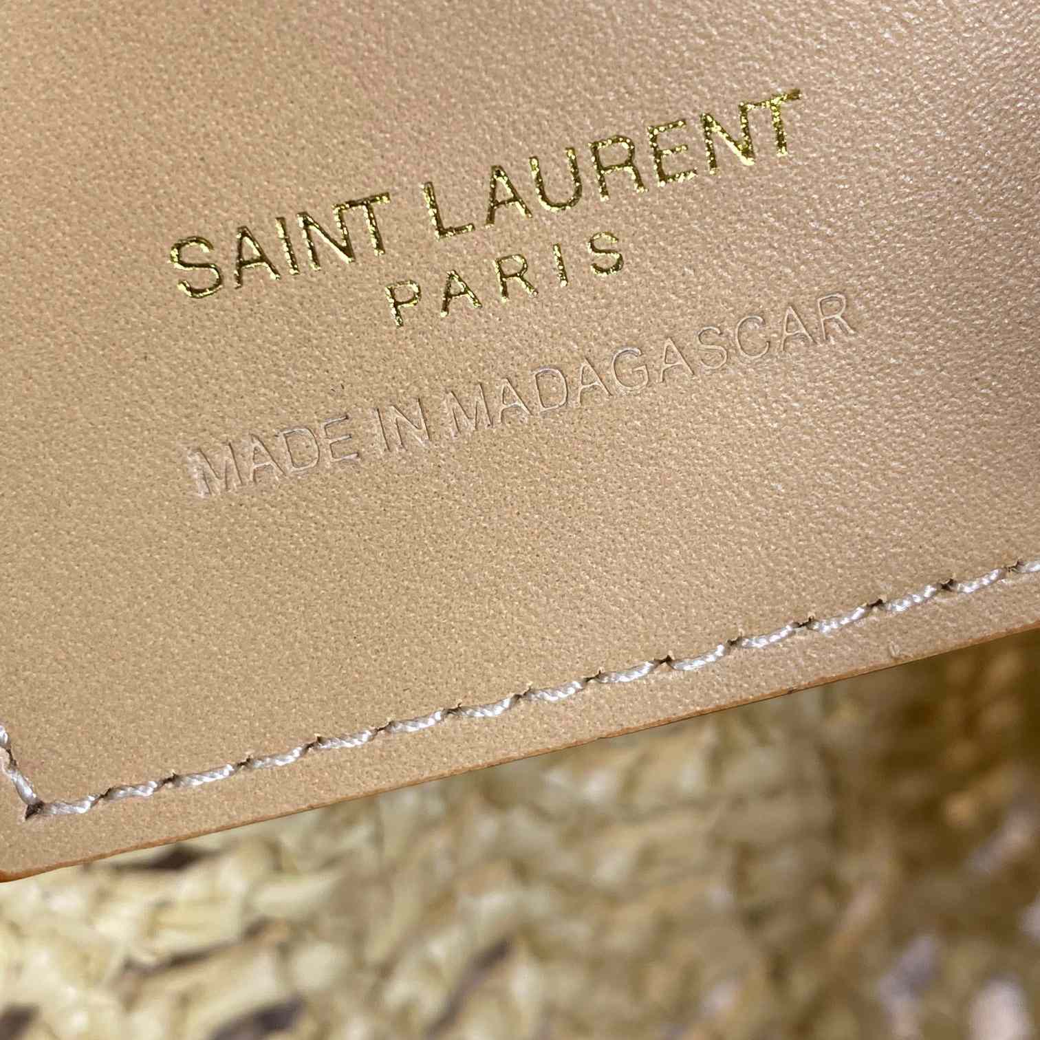 Saint Laurent Oxalis Bag In Raffia Macrame - 
