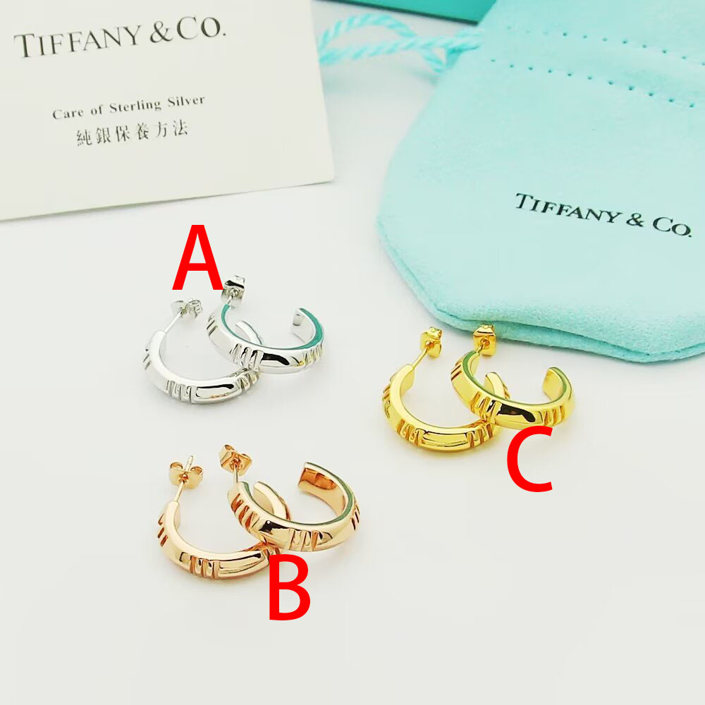 Tiffany & Co. Atlas X Hoop Earrings - DesignerGu