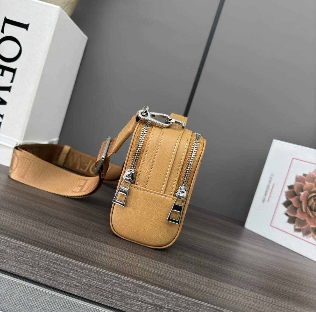 Loewe Mini Camera Crossbody Bag In Satin Calfskin - 