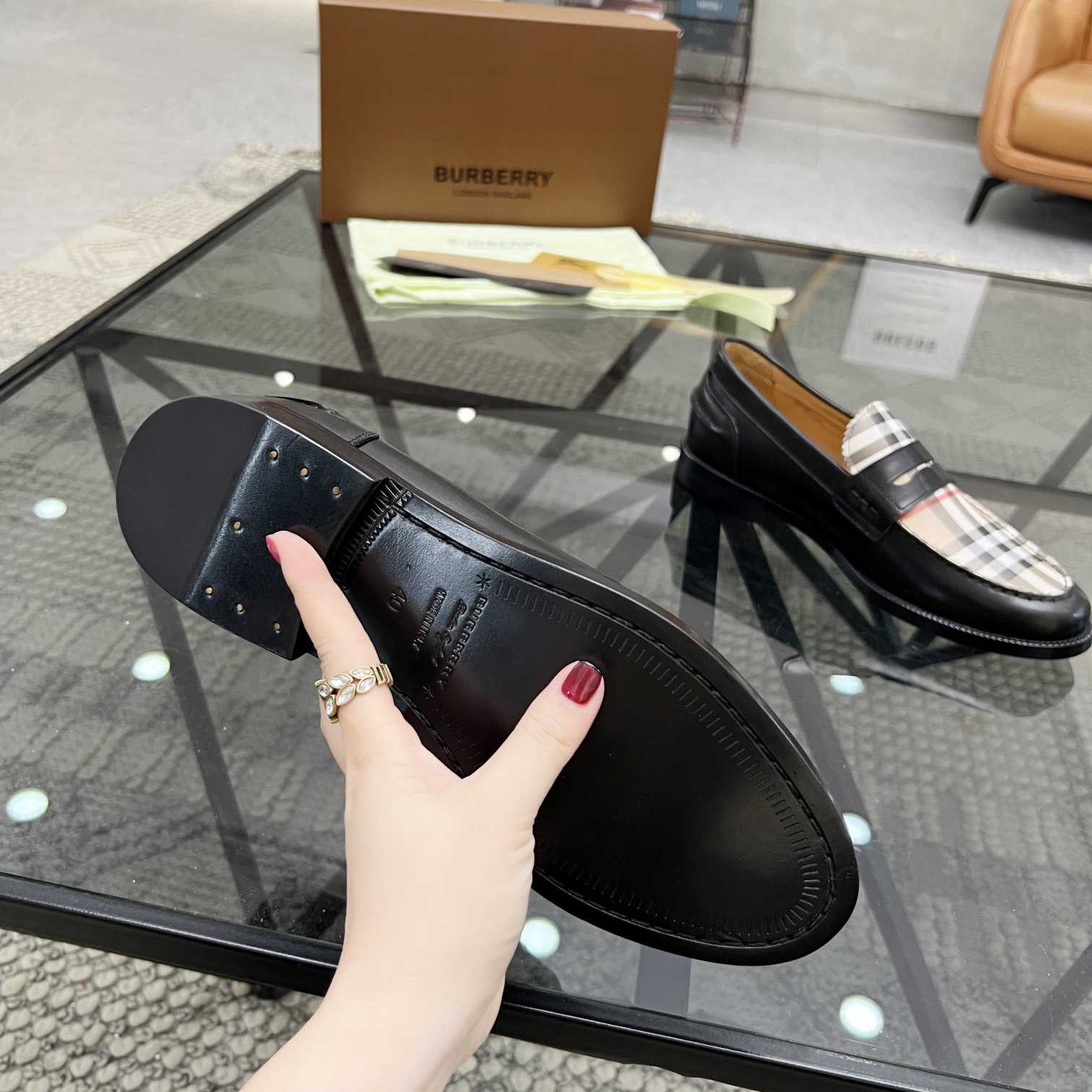 Burberry Vintage Check Penny Loafers - 