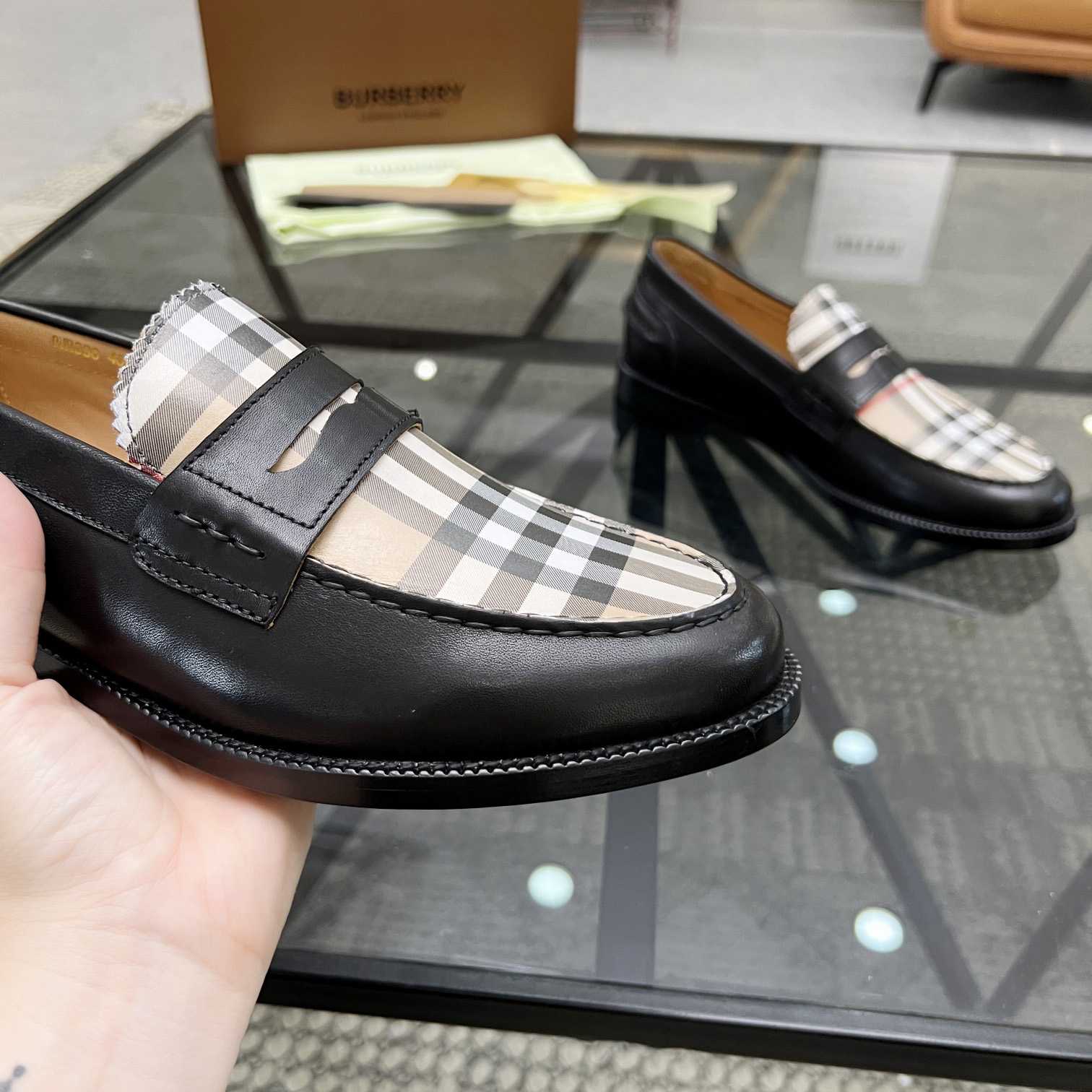Burberry Vintage Check Penny Loafers - 