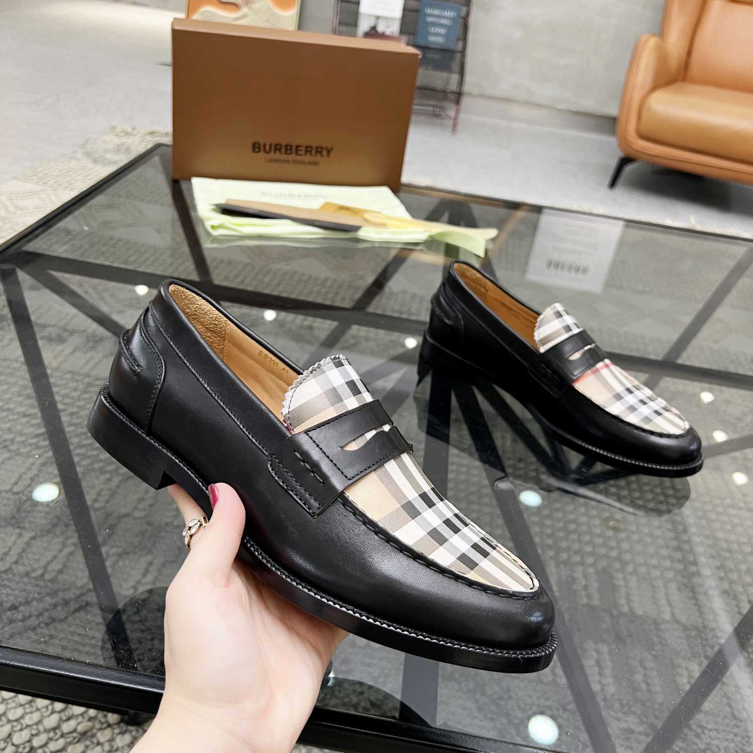 Burberry Vintage Check Penny Loafers - 