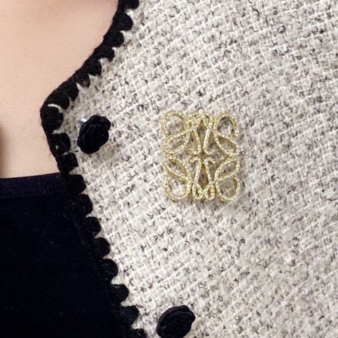 Loewe Anagram Brooch - 