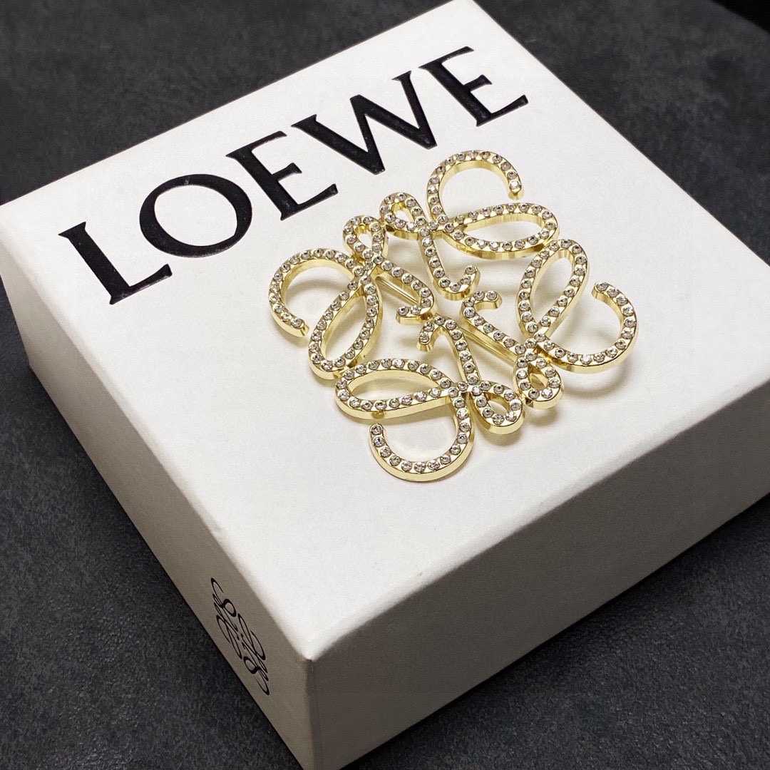 Loewe Anagram Brooch - 