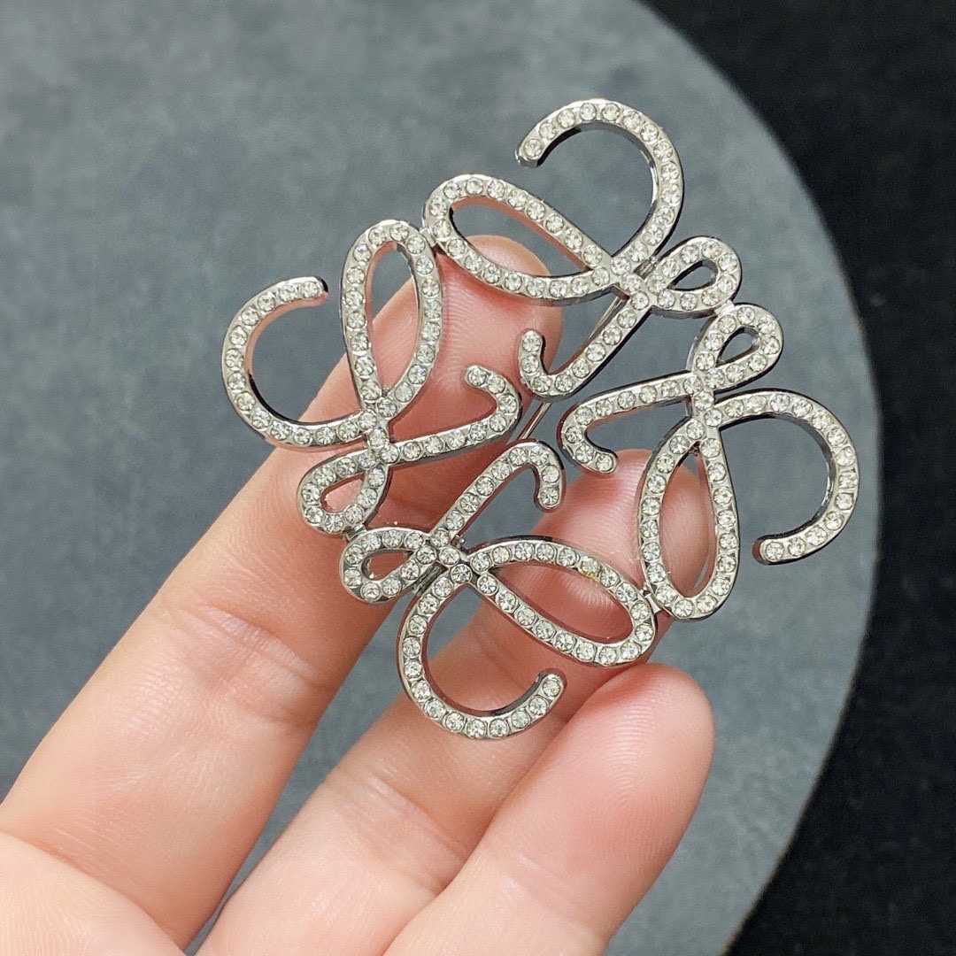 Loewe Anagram Brooch - 