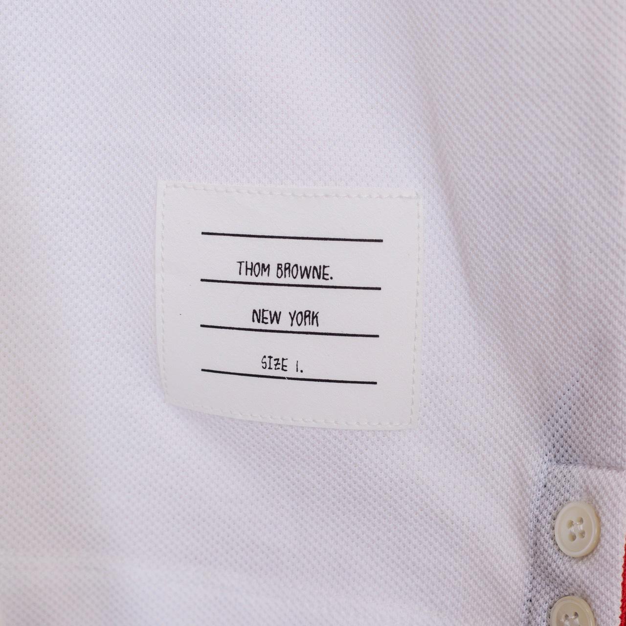 Thom Browne Classic Pique 4-Bar Short Sleeve Polo  2091 - 