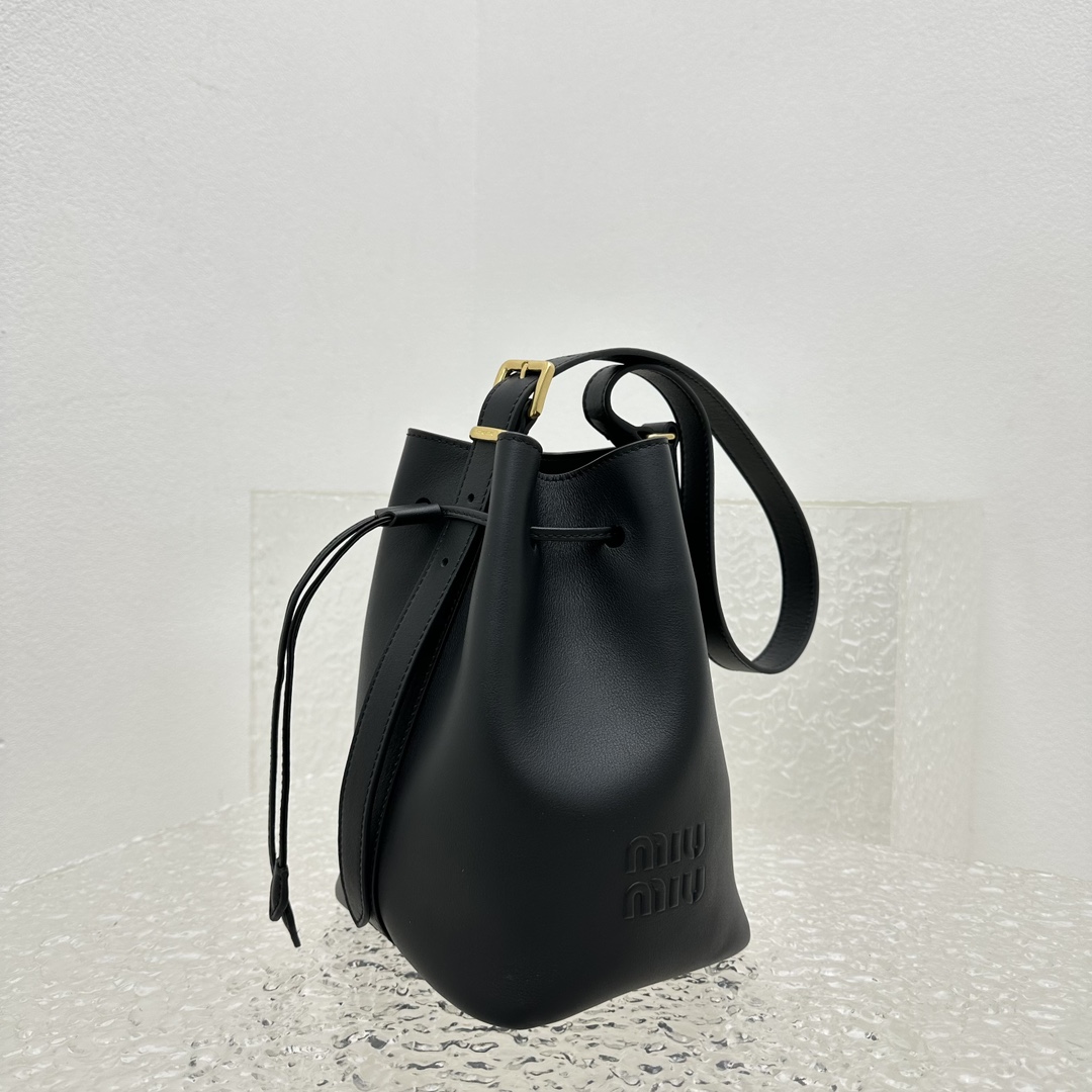 Miu Miu Leather Bucket Bag - 