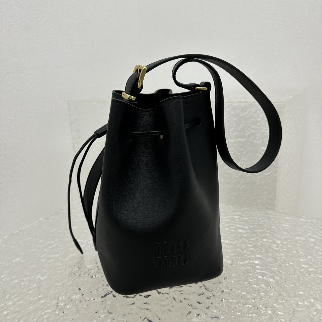 Miu Miu Leather Bucket Bag - 