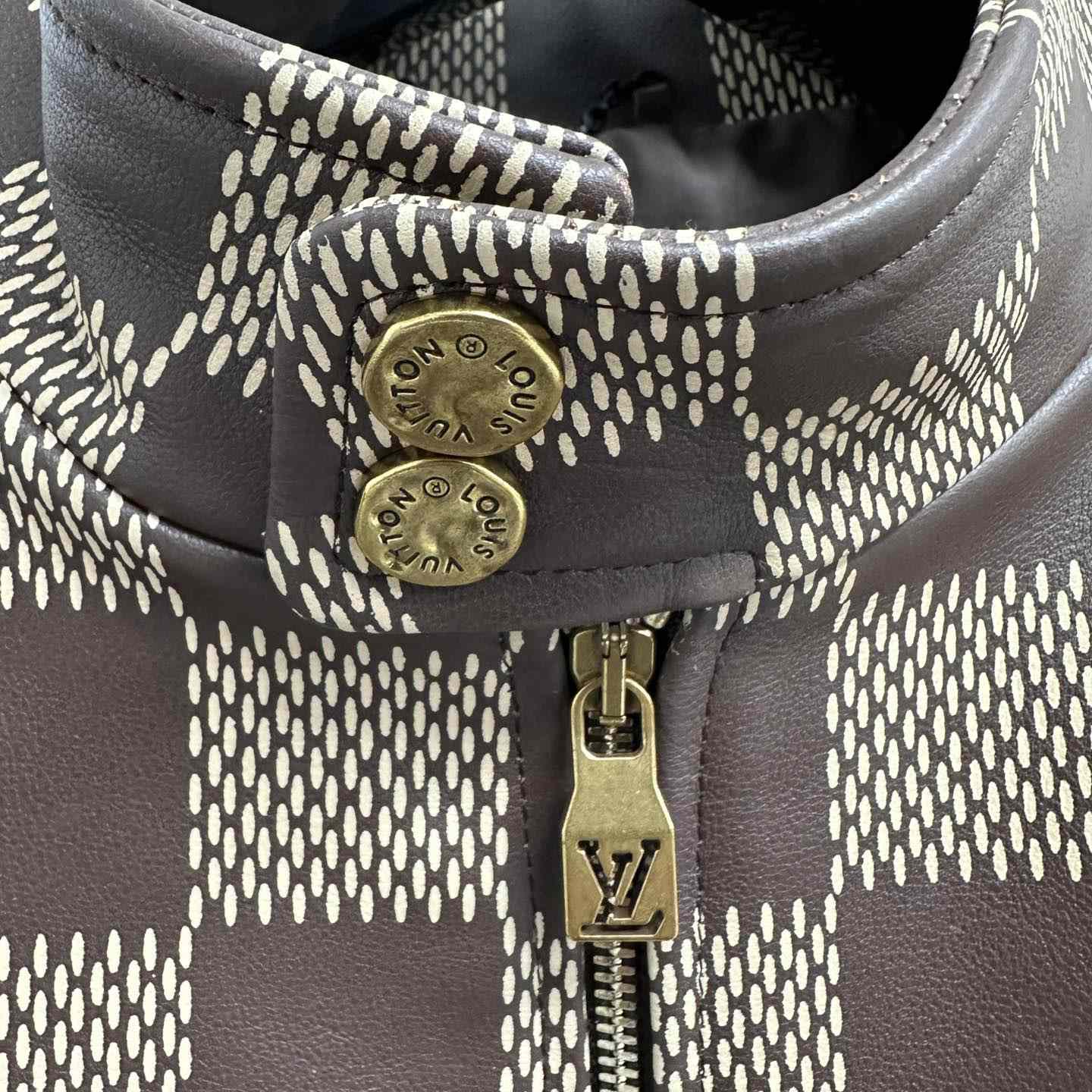 Louis Vuitton Damier Leather Harrington Jacket   1AFIMC - 