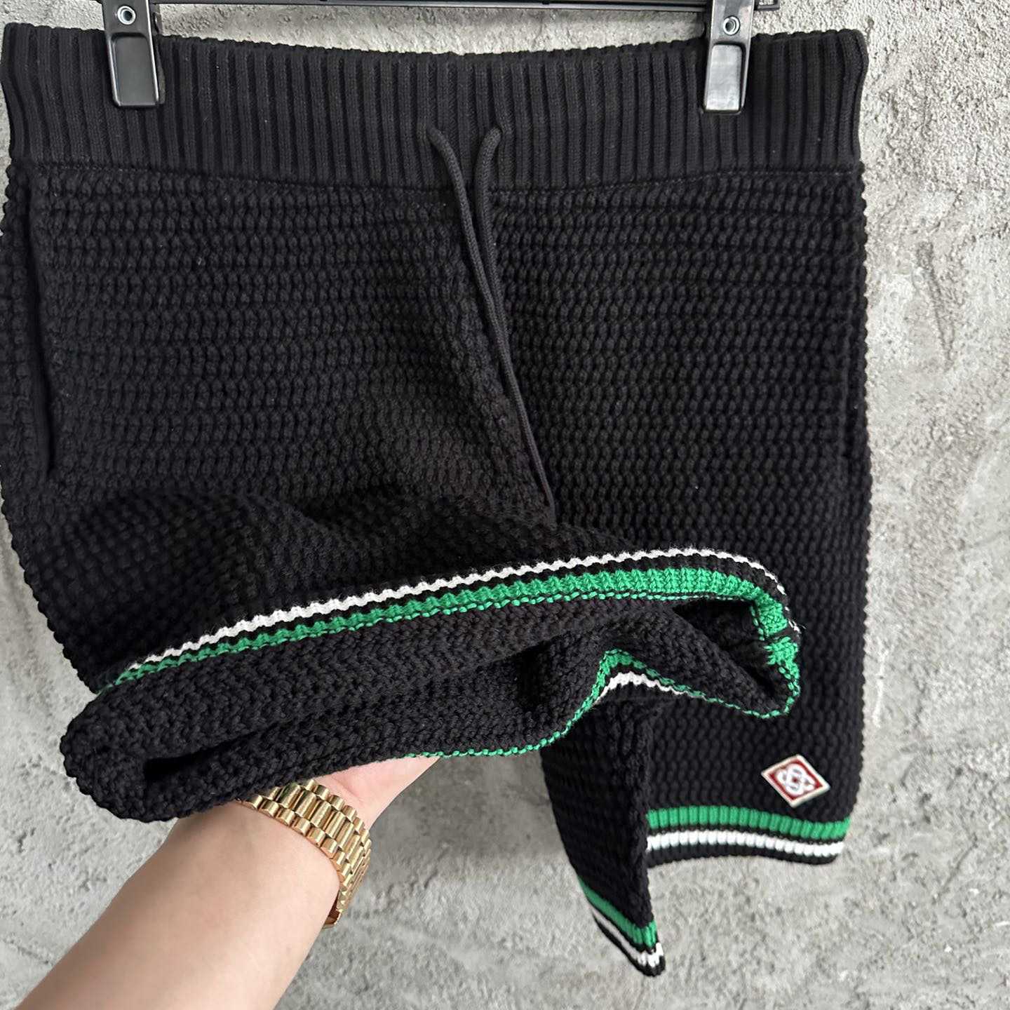 Casablanca Knit Cotton Tennis Shorts - 