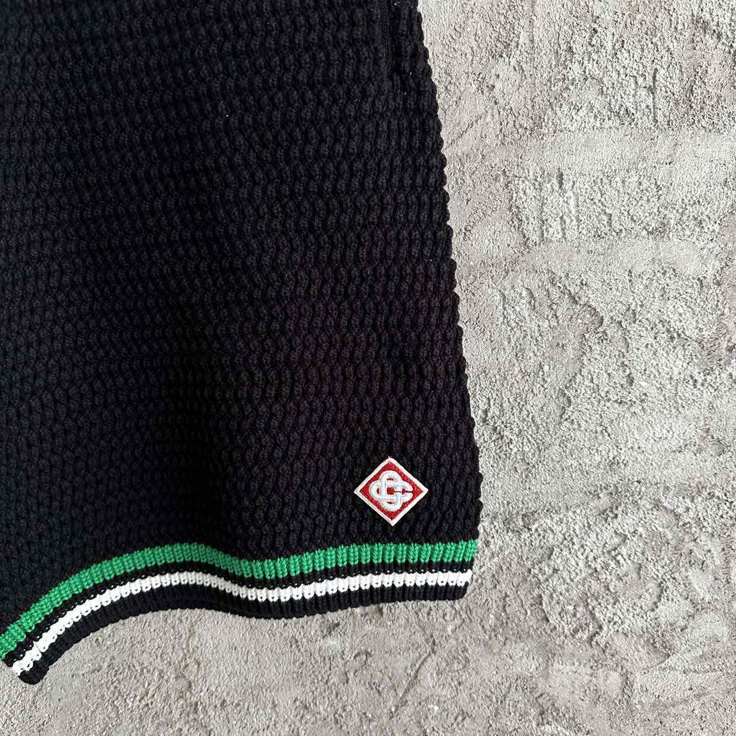 Casablanca Knit Cotton Tennis Shorts - 