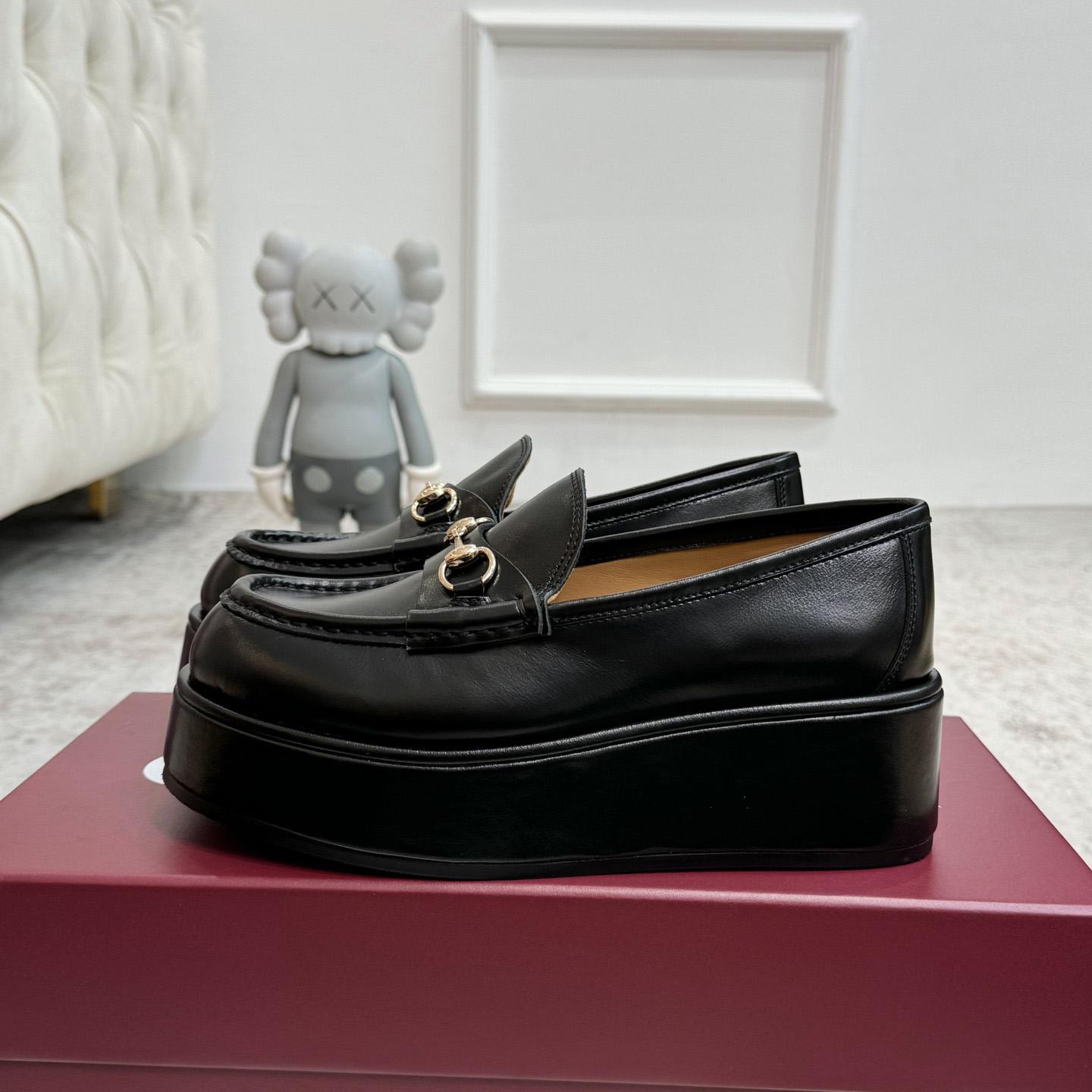 Gucci Women's Horsebit Wedge Loafer - 