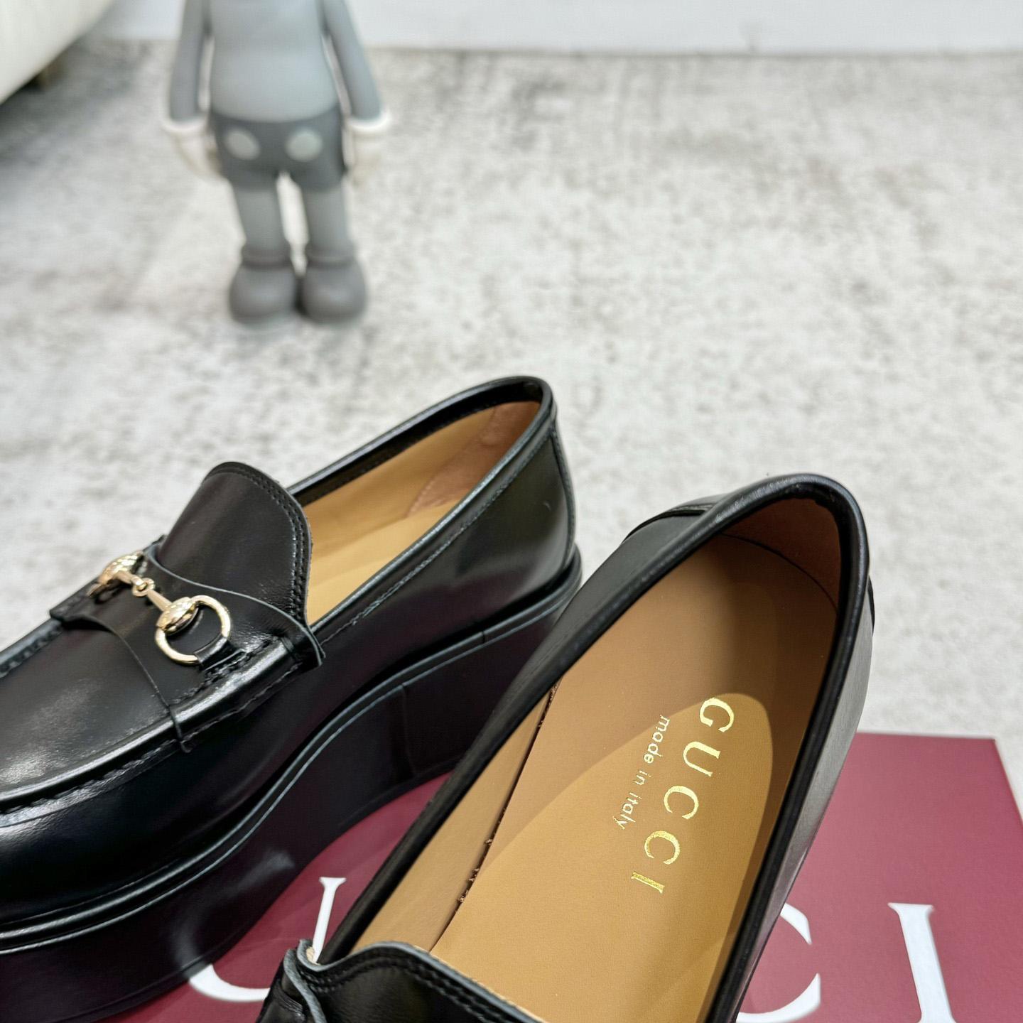 Gucci Women's Horsebit Wedge Loafer - 