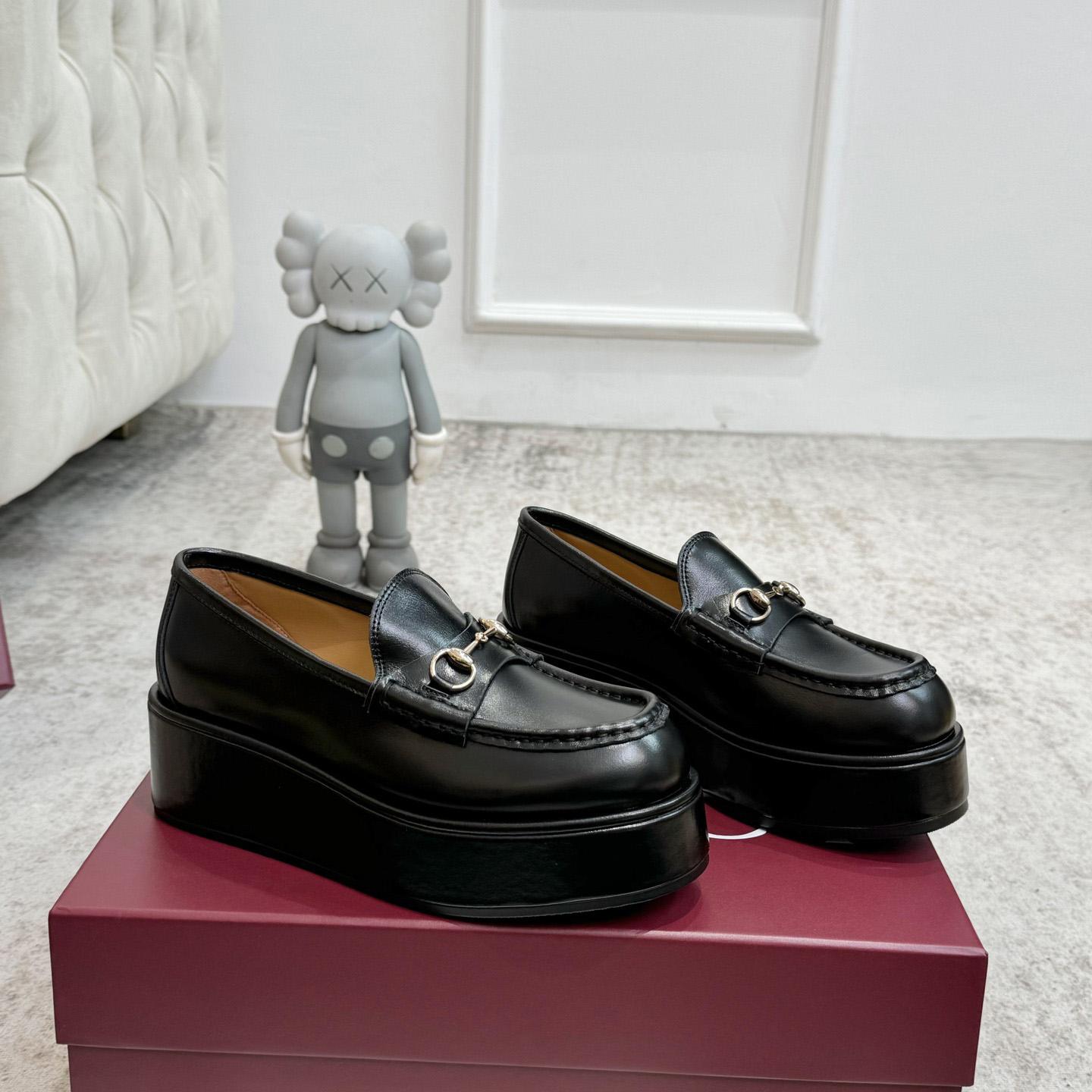 Gucci Women's Horsebit Wedge Loafer - 