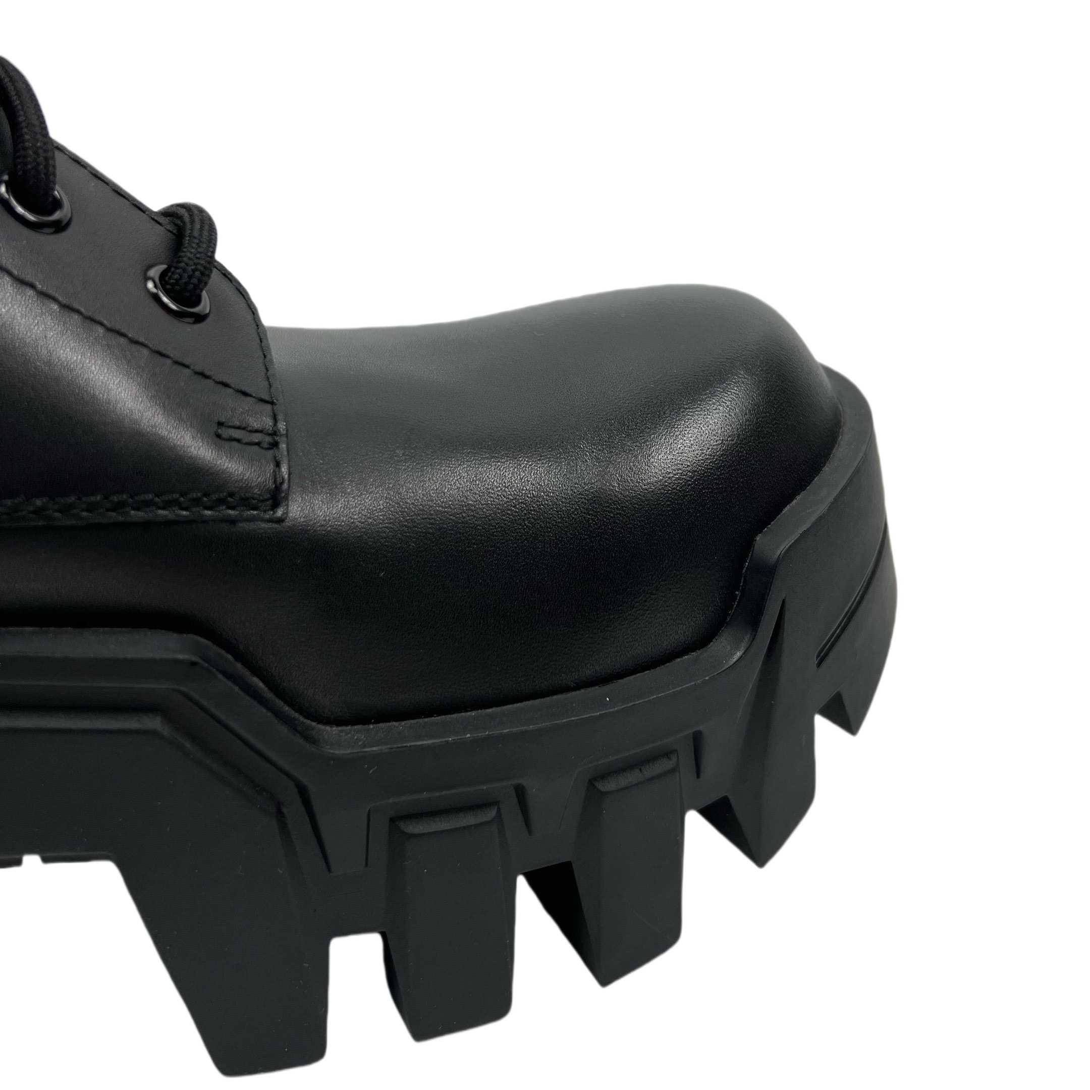 Balenciaga Bulldozer Lace-Up Boot In Black - 