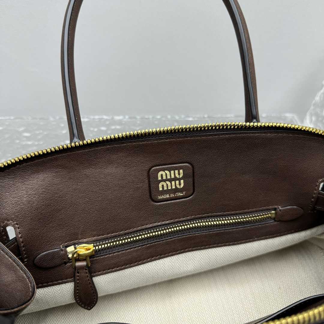 Miu Miu Aventure Nappa Leather Top-handle Bag - 
