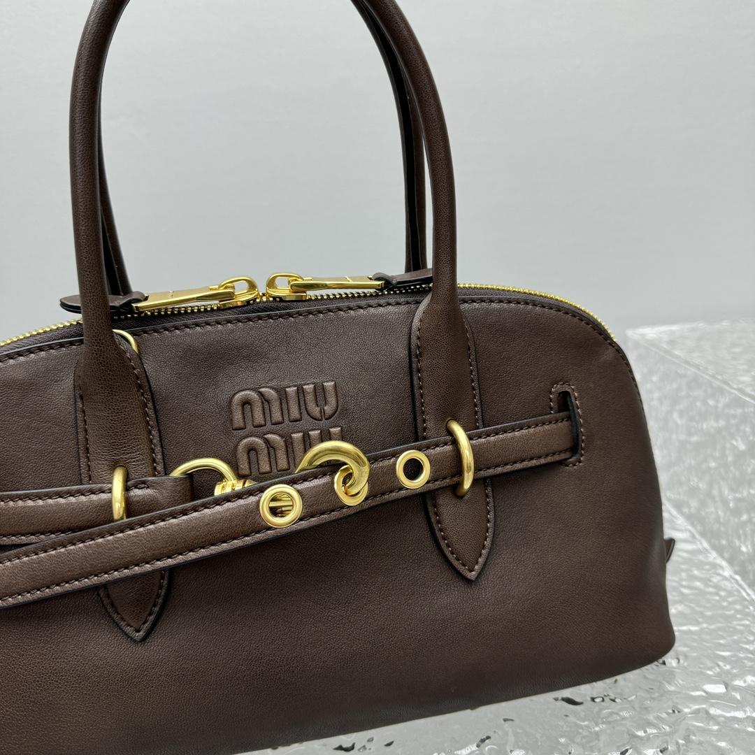 Miu Miu Aventure Nappa Leather Top-handle Bag - 