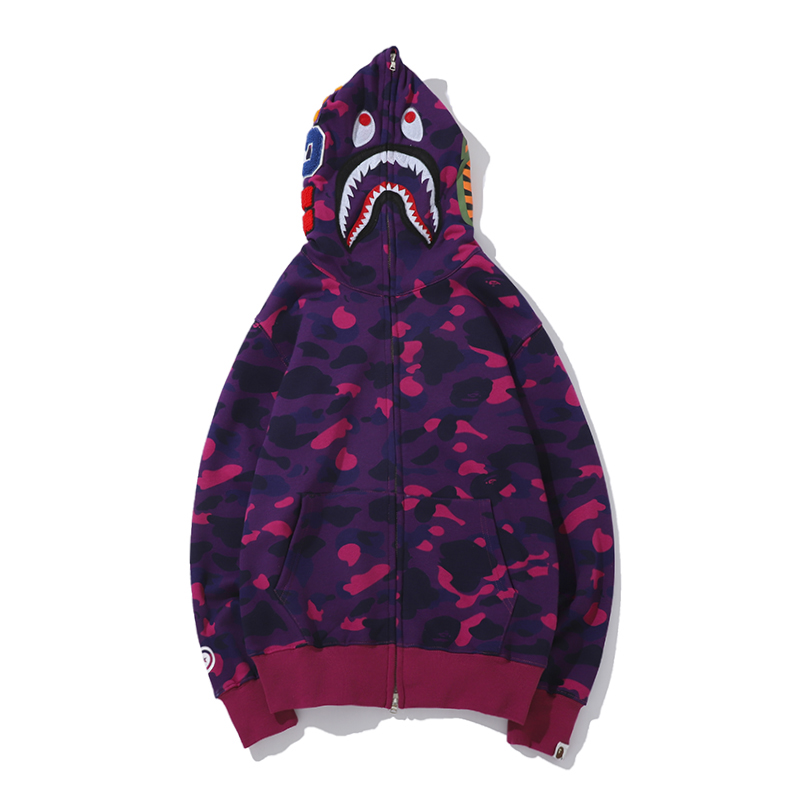 Bape Full Zip Double Hoodie - 