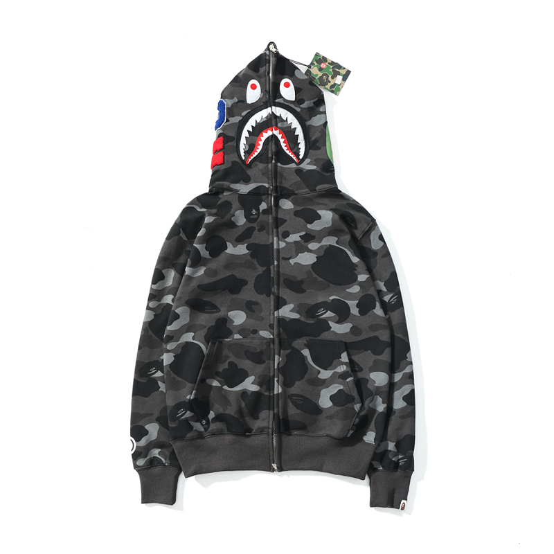 Bape Full Zip Double Hoodie - 