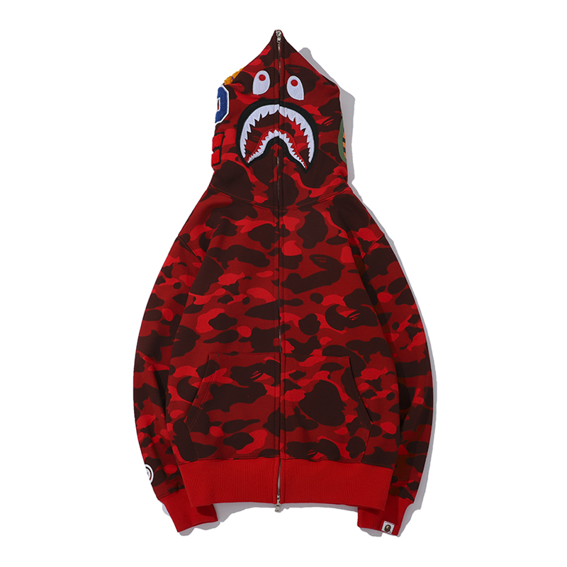 Bape Full Zip Double Hoodie - 