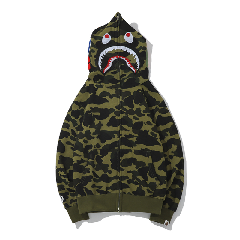 Bape Full Zip Double Hoodie - 