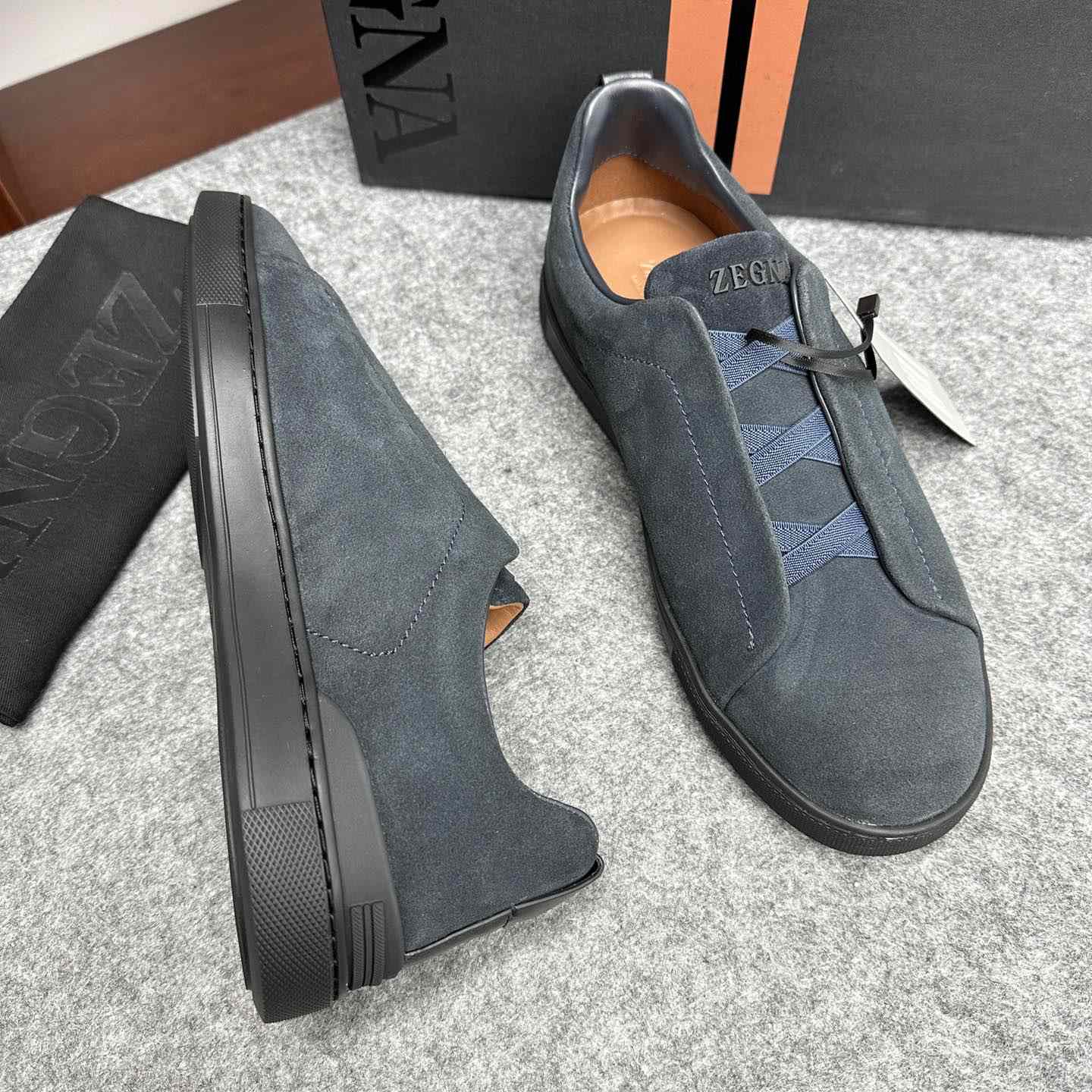 Zegna Suede Triple Stitch™ Sneakers - 