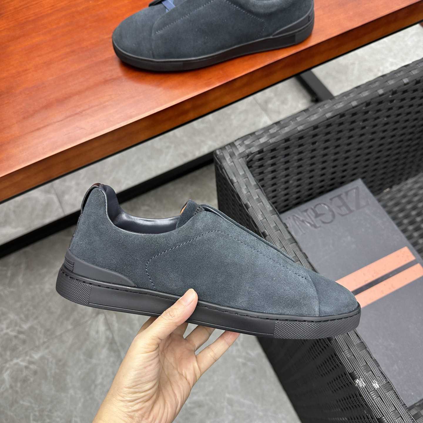 Zegna Suede Triple Stitch™ Sneakers - 