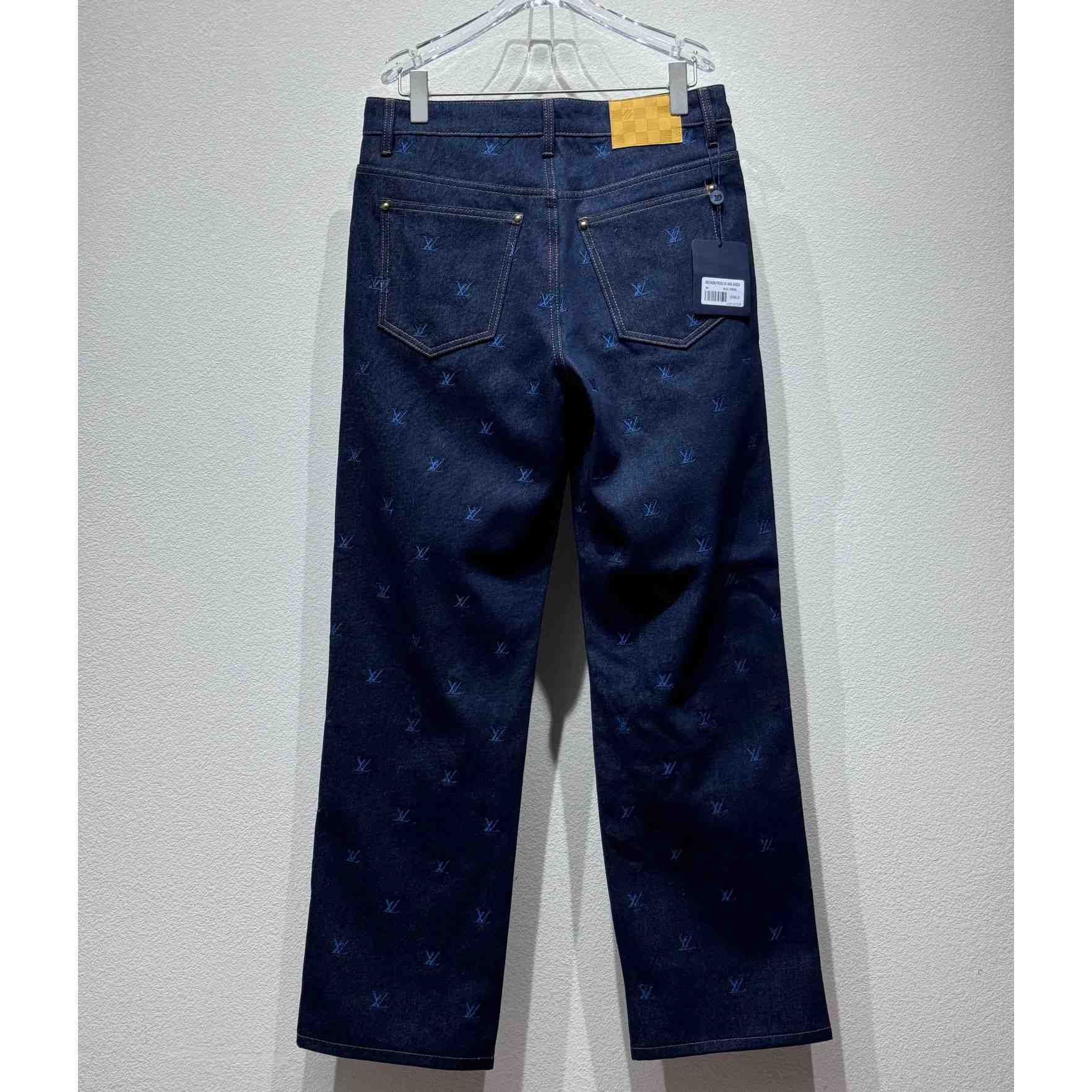 Louis Vuitton LV Blason Embroidered Denim Pants    1AFY23 - 