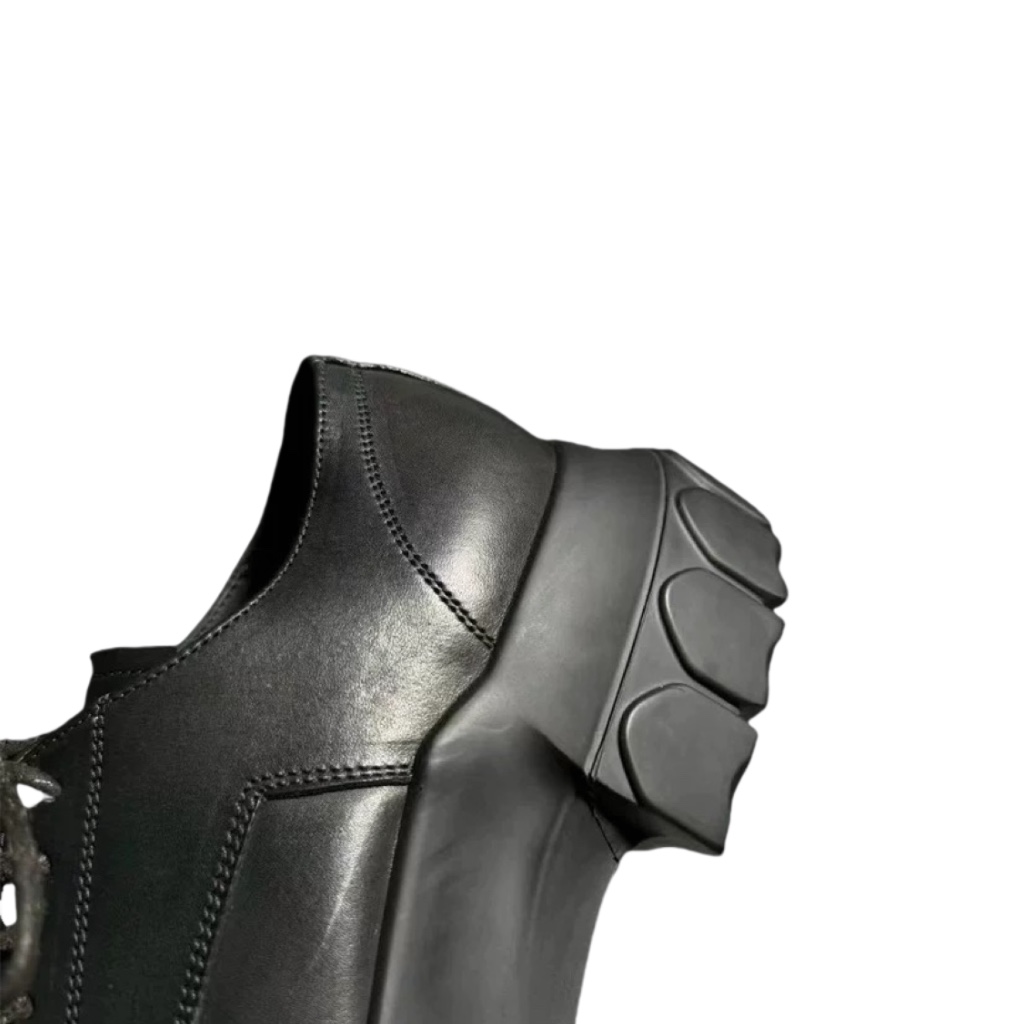 Rick Owens Bozo Tractor Leather Derby Shoes - 