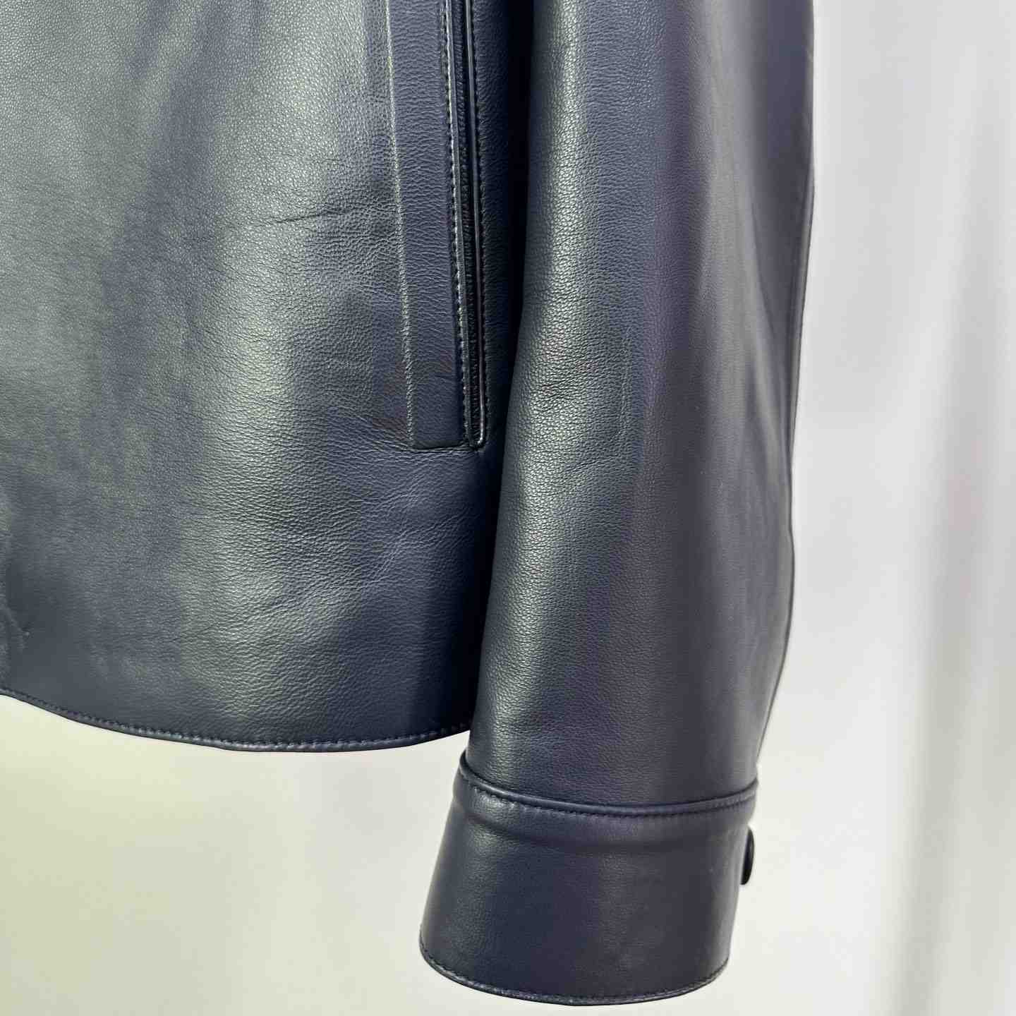 Louis Vuitton Chic Leather Blouson With 3D Details   1AFVPT - 