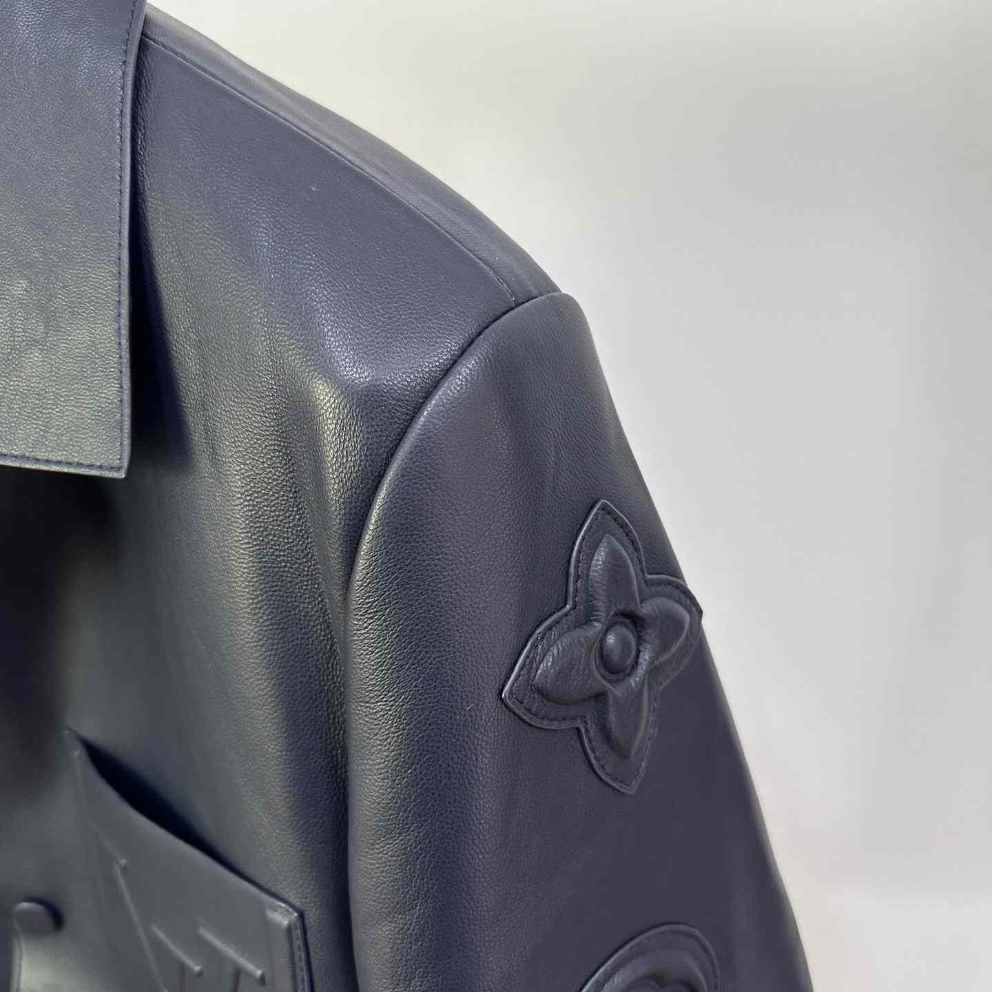 Louis Vuitton Chic Leather Blouson With 3D Details   1AFVPT - 