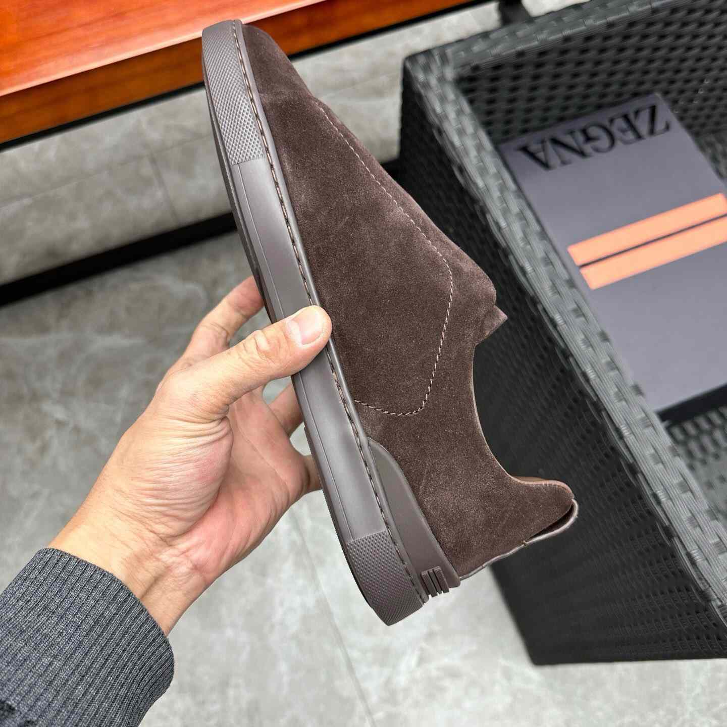 Zegna Suede Triple Stitch™ Sneakers - 