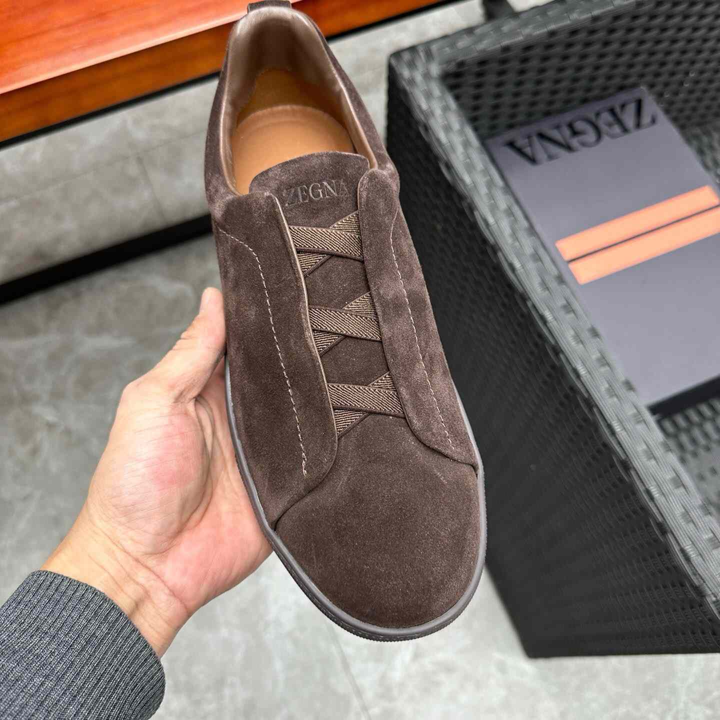 Zegna Suede Triple Stitch™ Sneakers - 