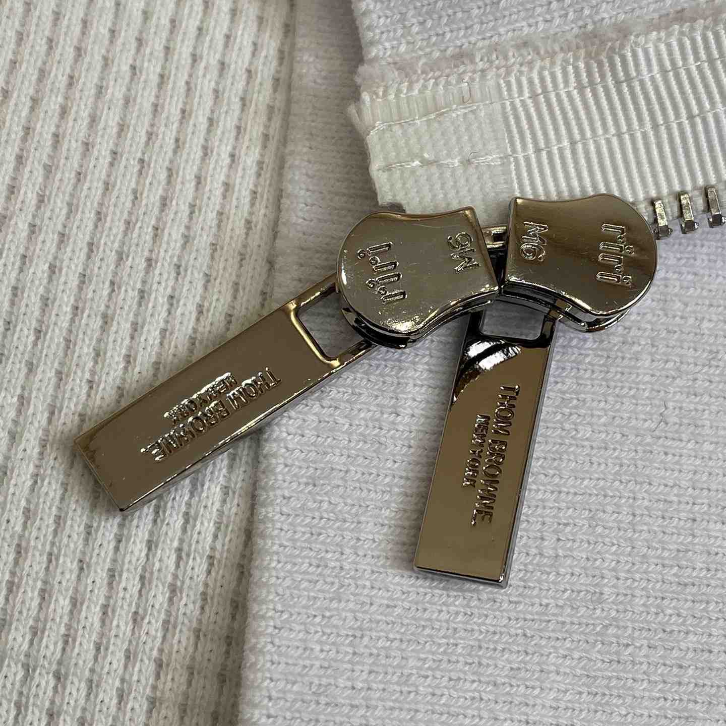 Thom Browne 4-Bar Zip-Up Cashmere Hoodie - 