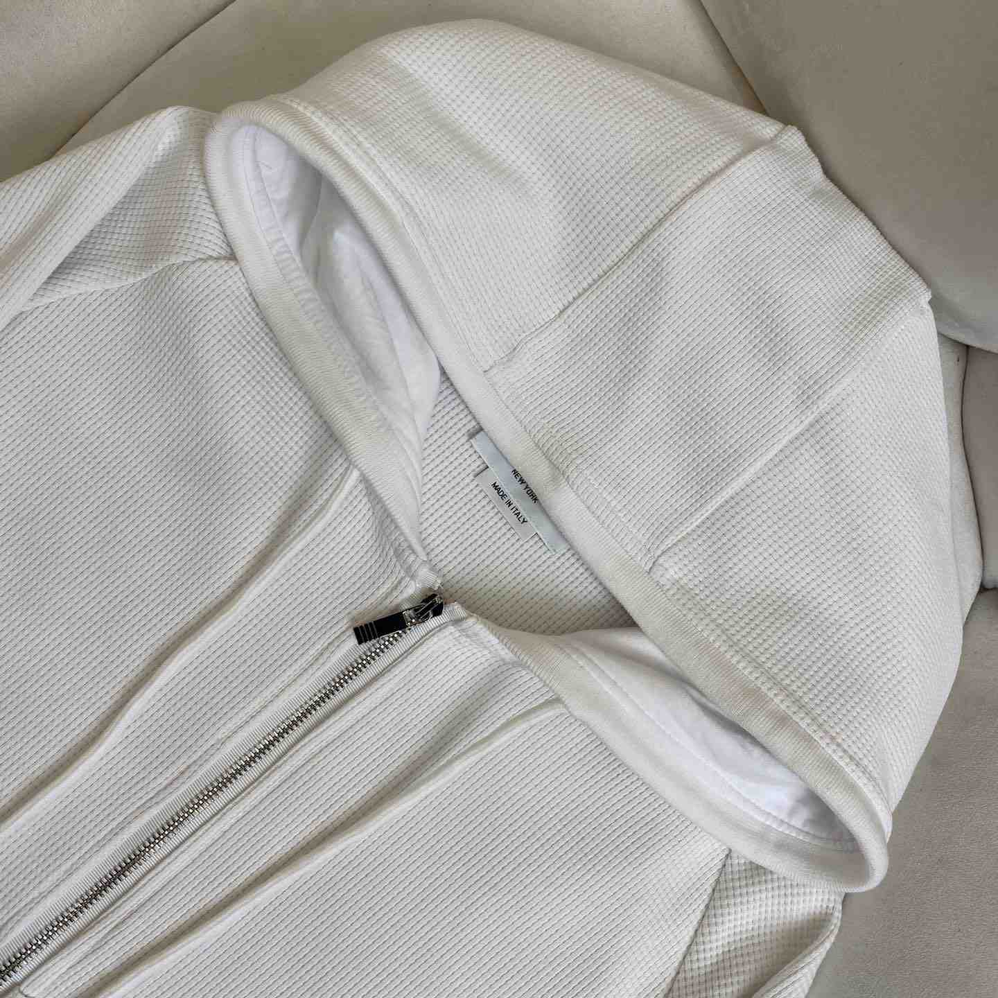 Thom Browne 4-Bar Zip-Up Cashmere Hoodie - 