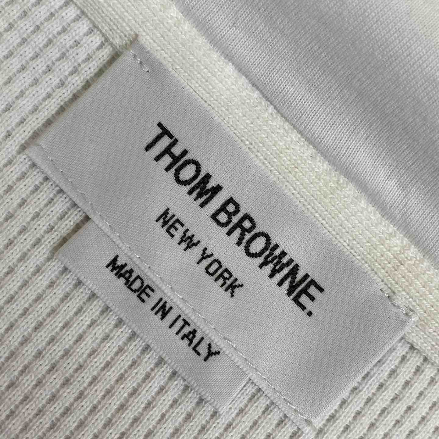 Thom Browne 4-Bar Zip-Up Cashmere Hoodie - 