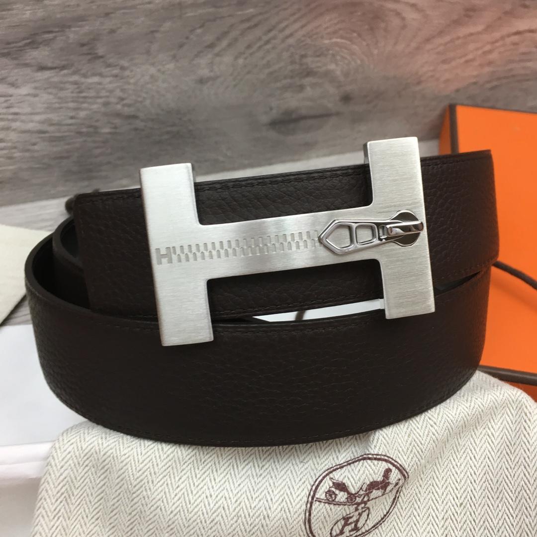 Hermes Leather H Buckle Belt - 