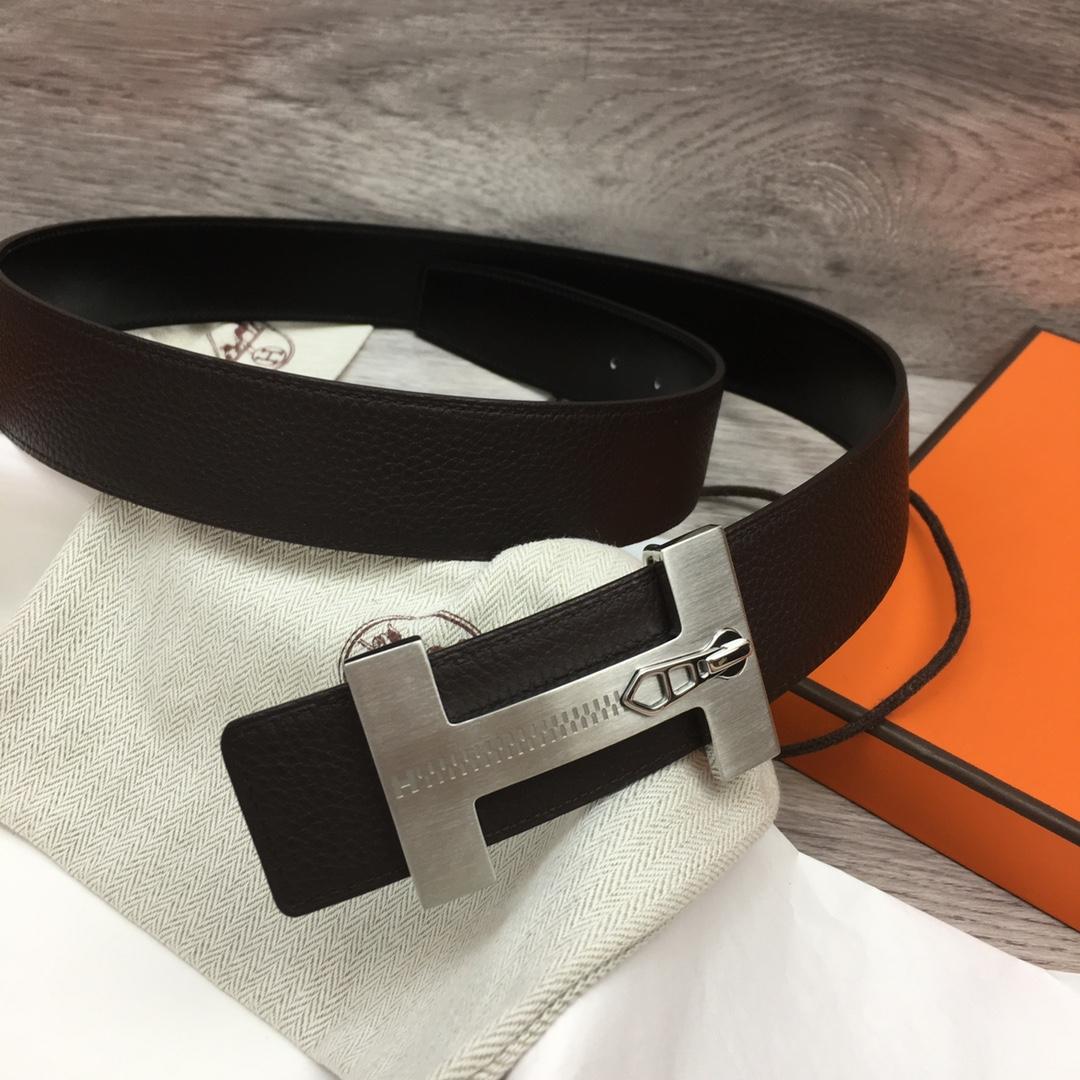 Hermes Leather H Buckle Belt - 