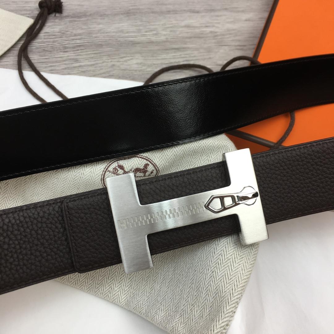 Hermes Leather H Buckle Belt - 