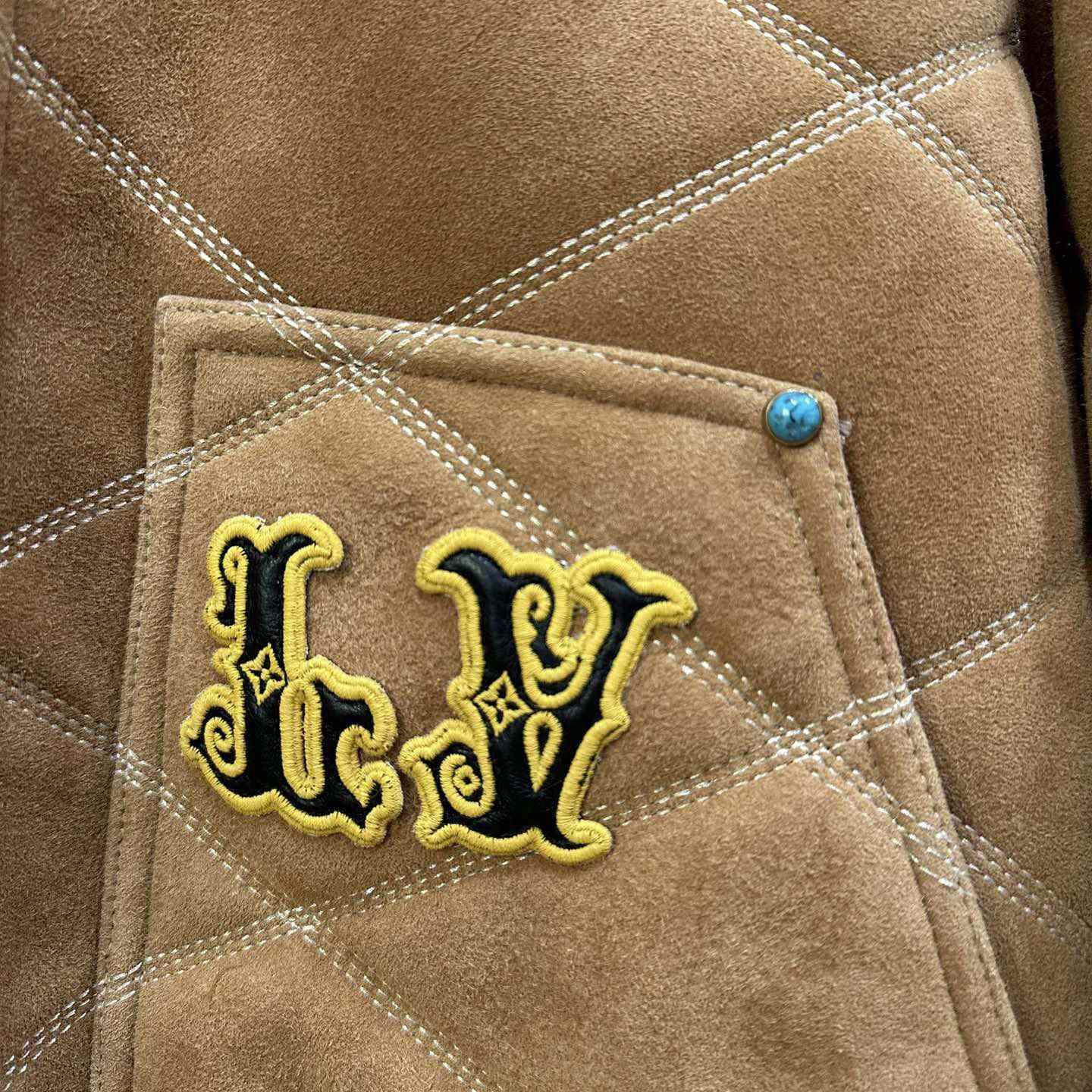 Louis Vuitton Embroidered Shearling Workwear Blouson   1AFXIM - 