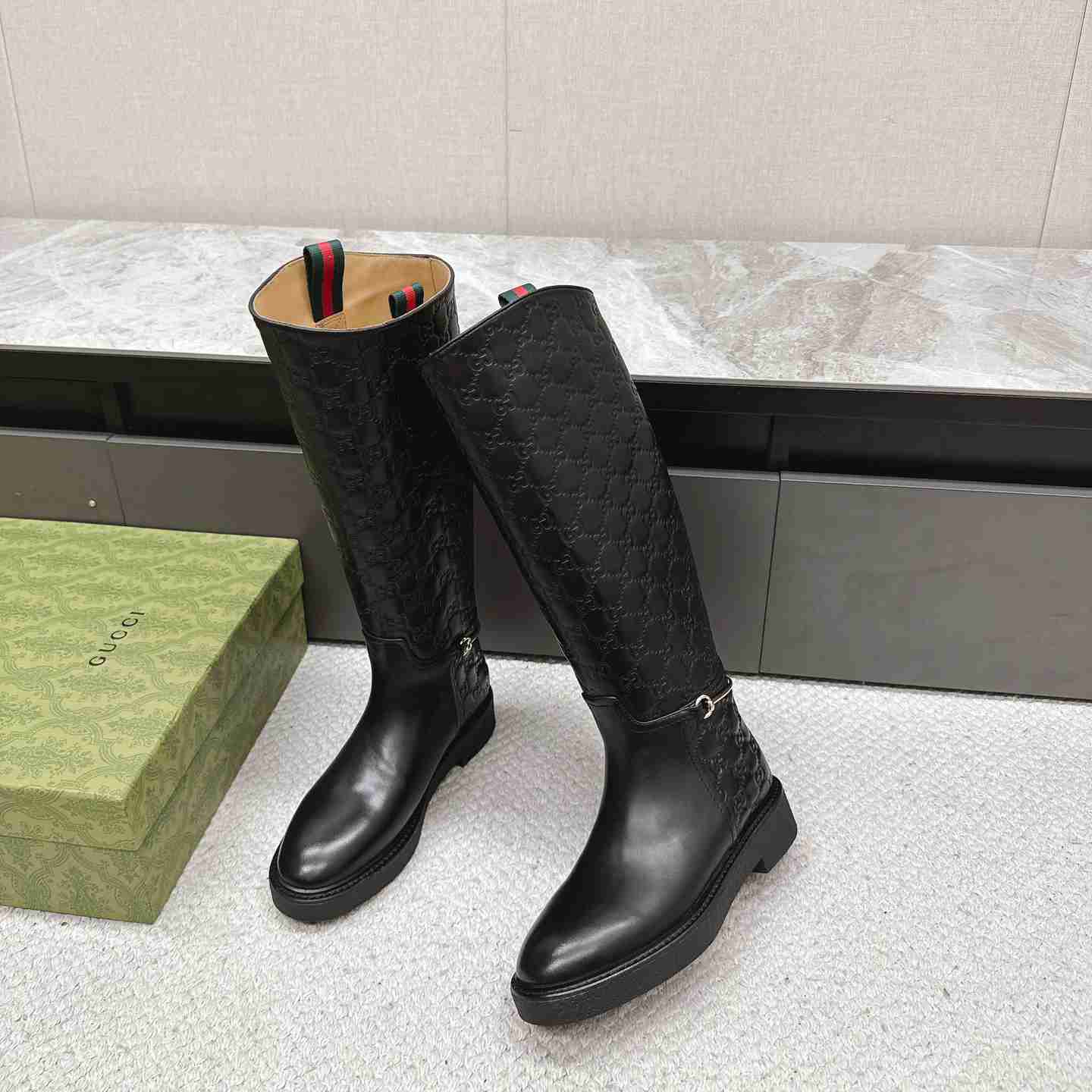 Gucci Women's Slim Horsebit Boot - 