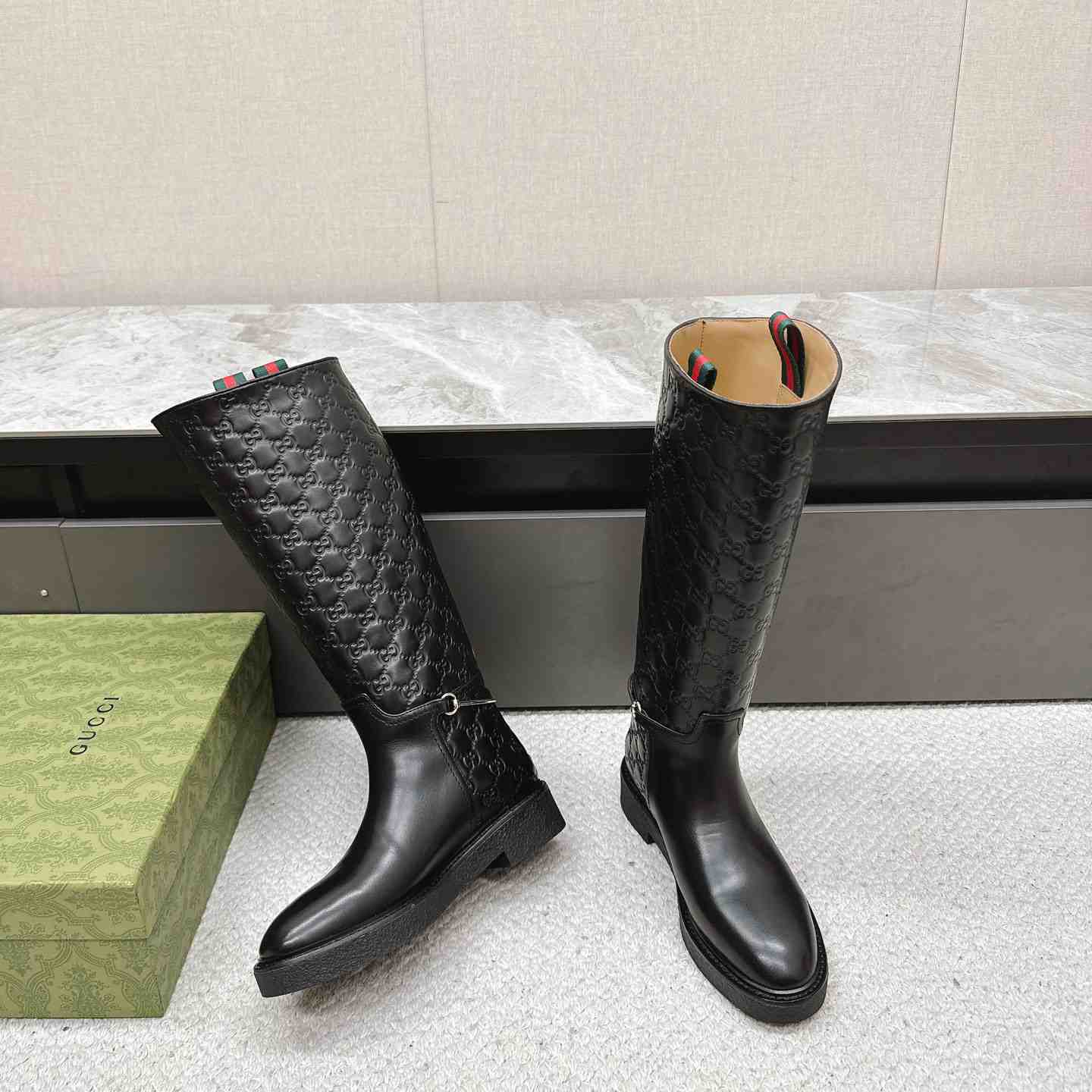 Gucci Women's Slim Horsebit Boot - 