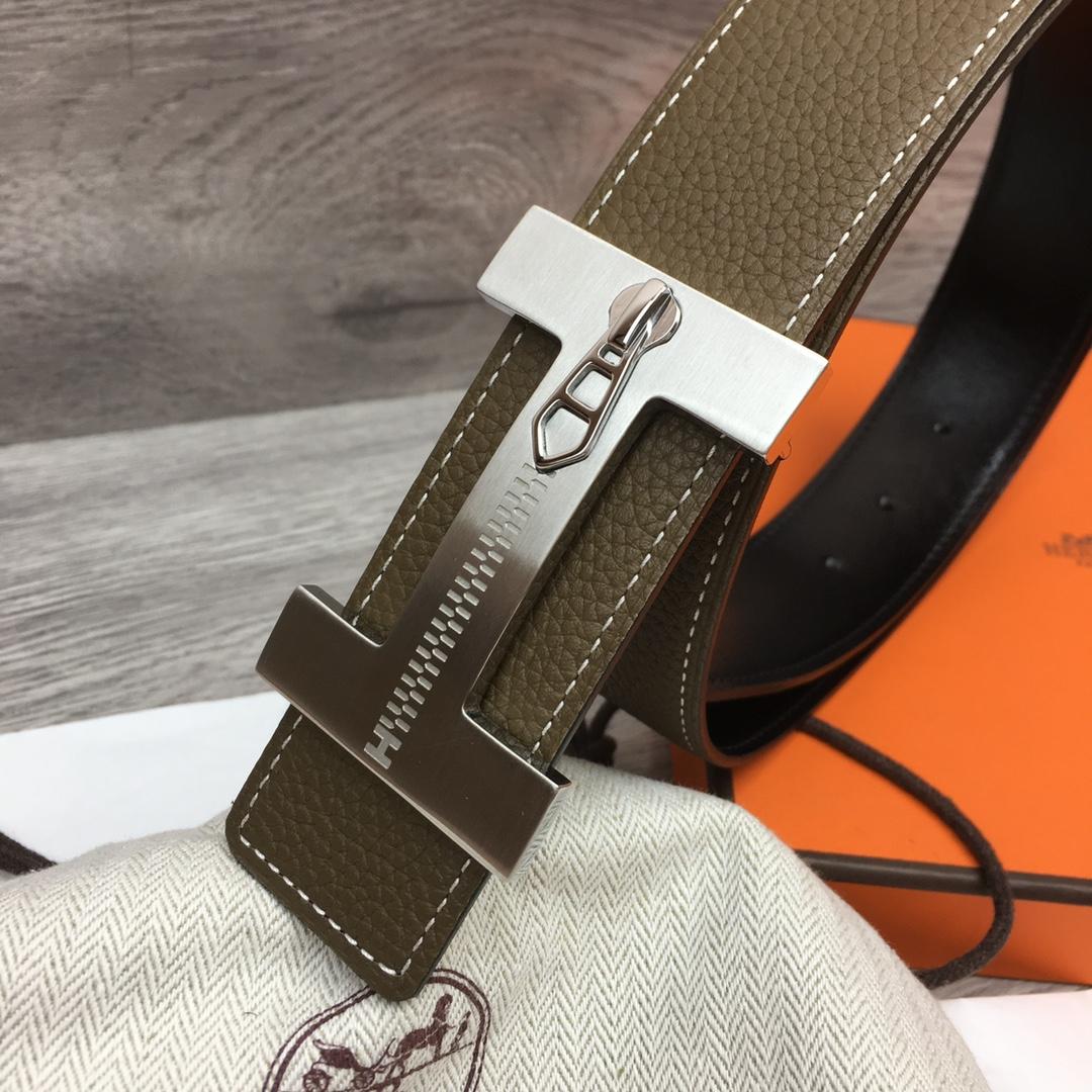 Hermes Leather H Buckle Belt - 