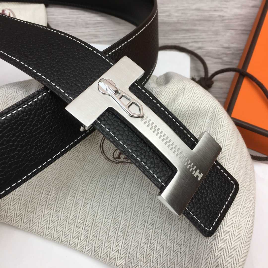 Hermes Leather H Buckle Belt - 