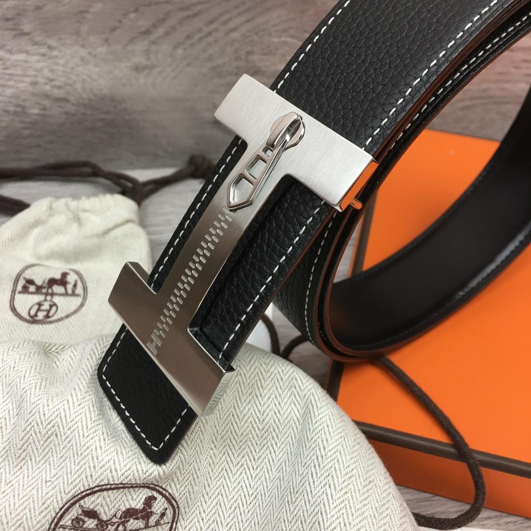 Hermes Leather H Buckle Belt - 