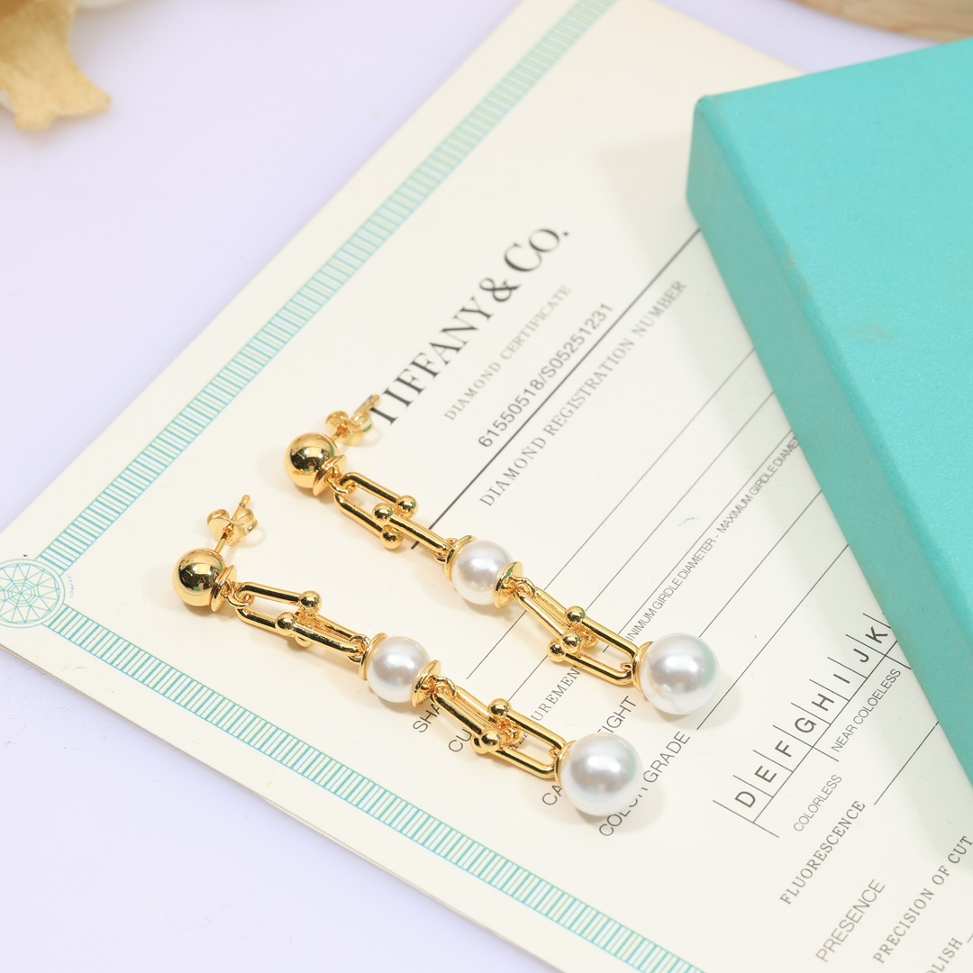 Tiffany & Co. Triple Drop Link Earrings - 